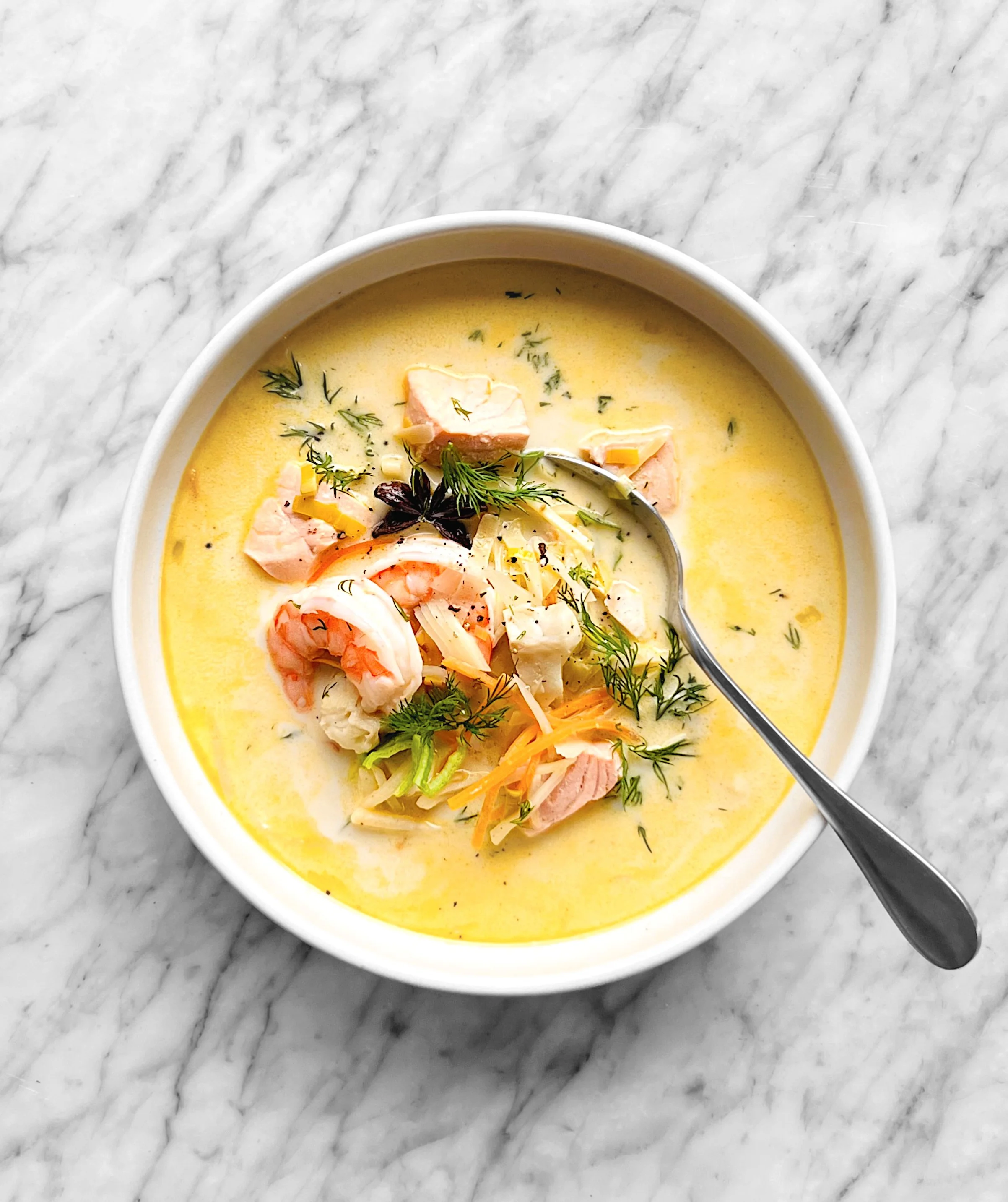 Fiskesuppe - Soupe de poissons norvégienne