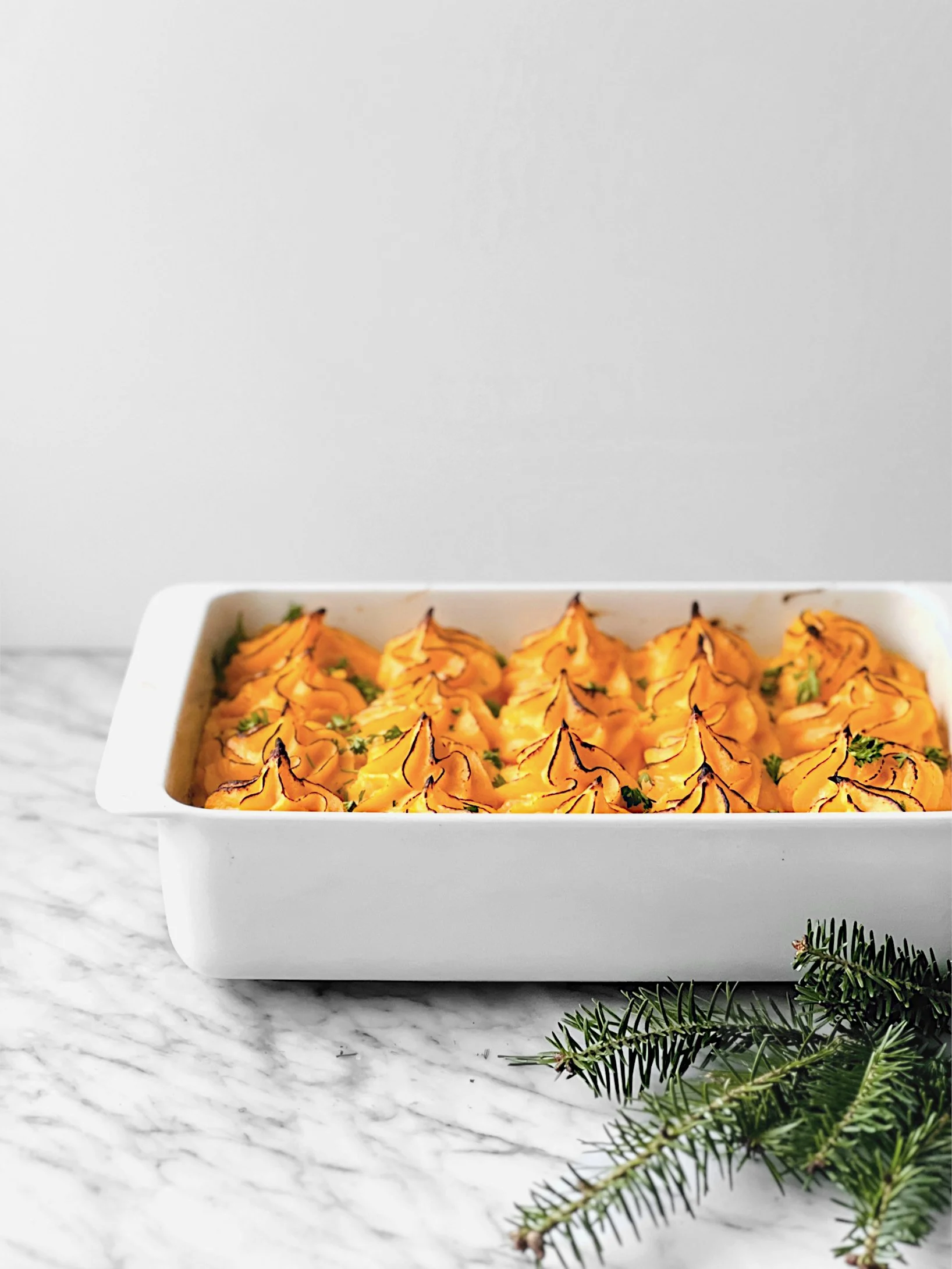 Pommes de terre duchesse à la patate douce