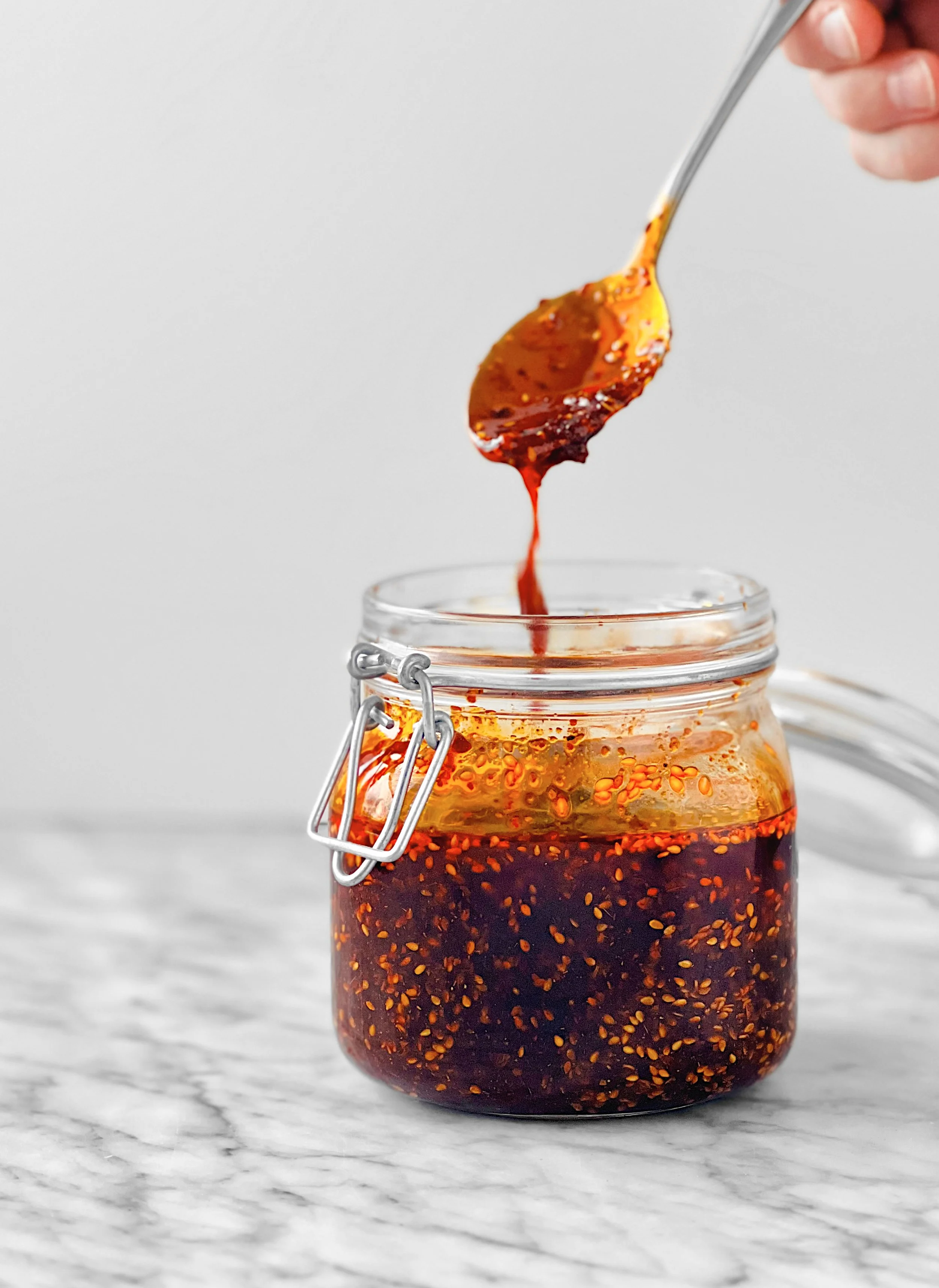 Huile rouge de piments à la sichuanaise