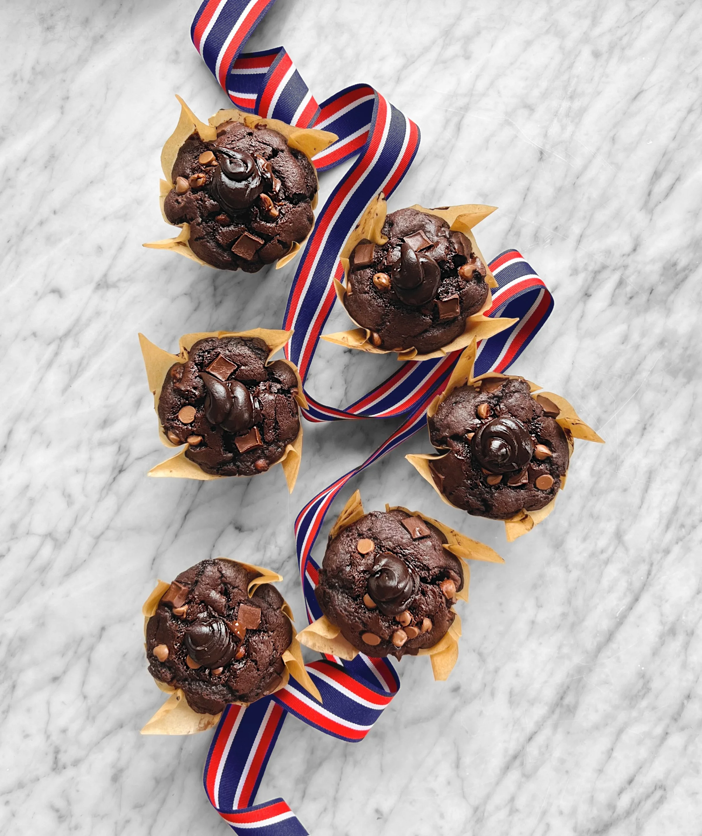 Muffins olympiques au chocolat