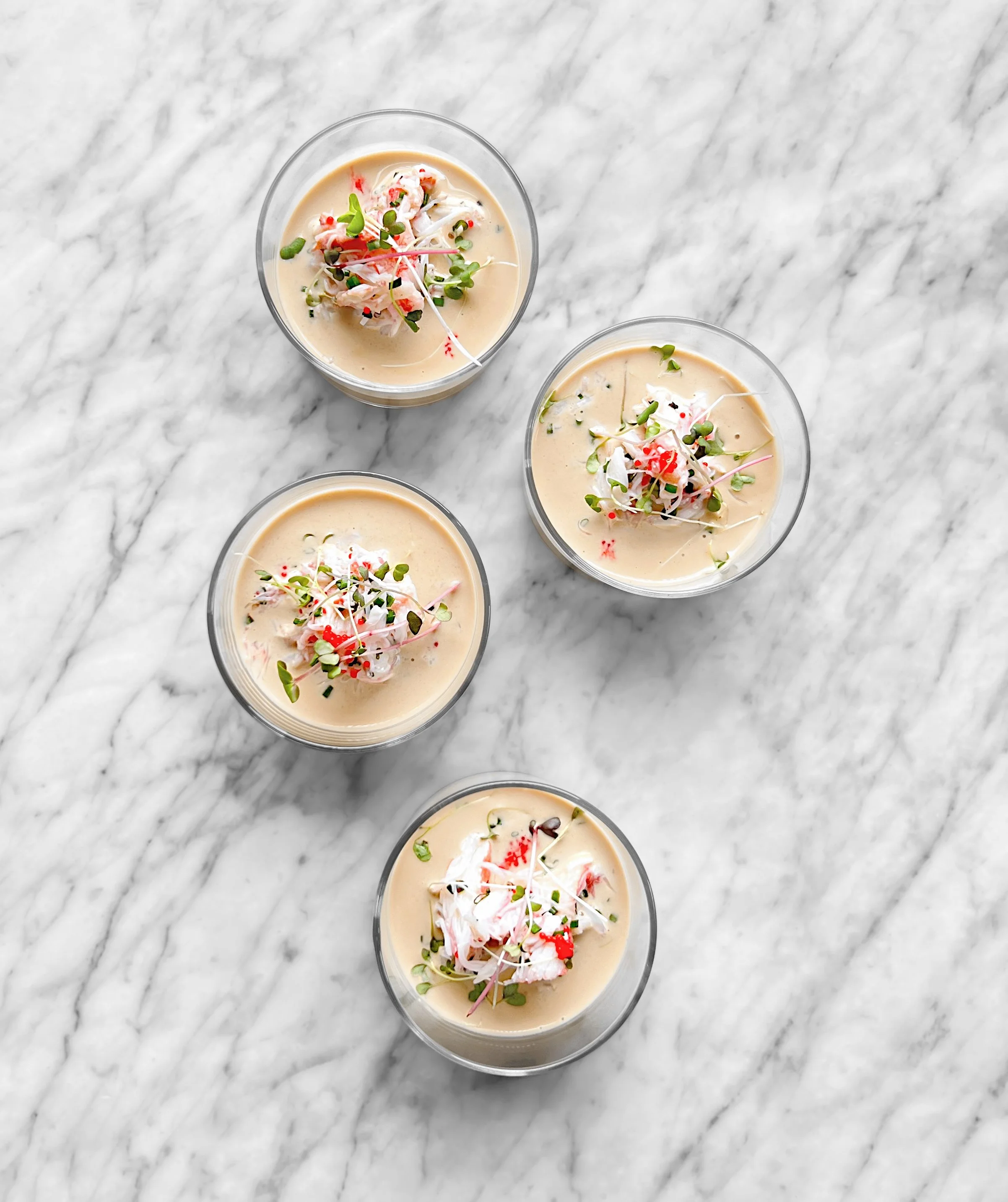 Bisque crémeuse de crabe des neiges