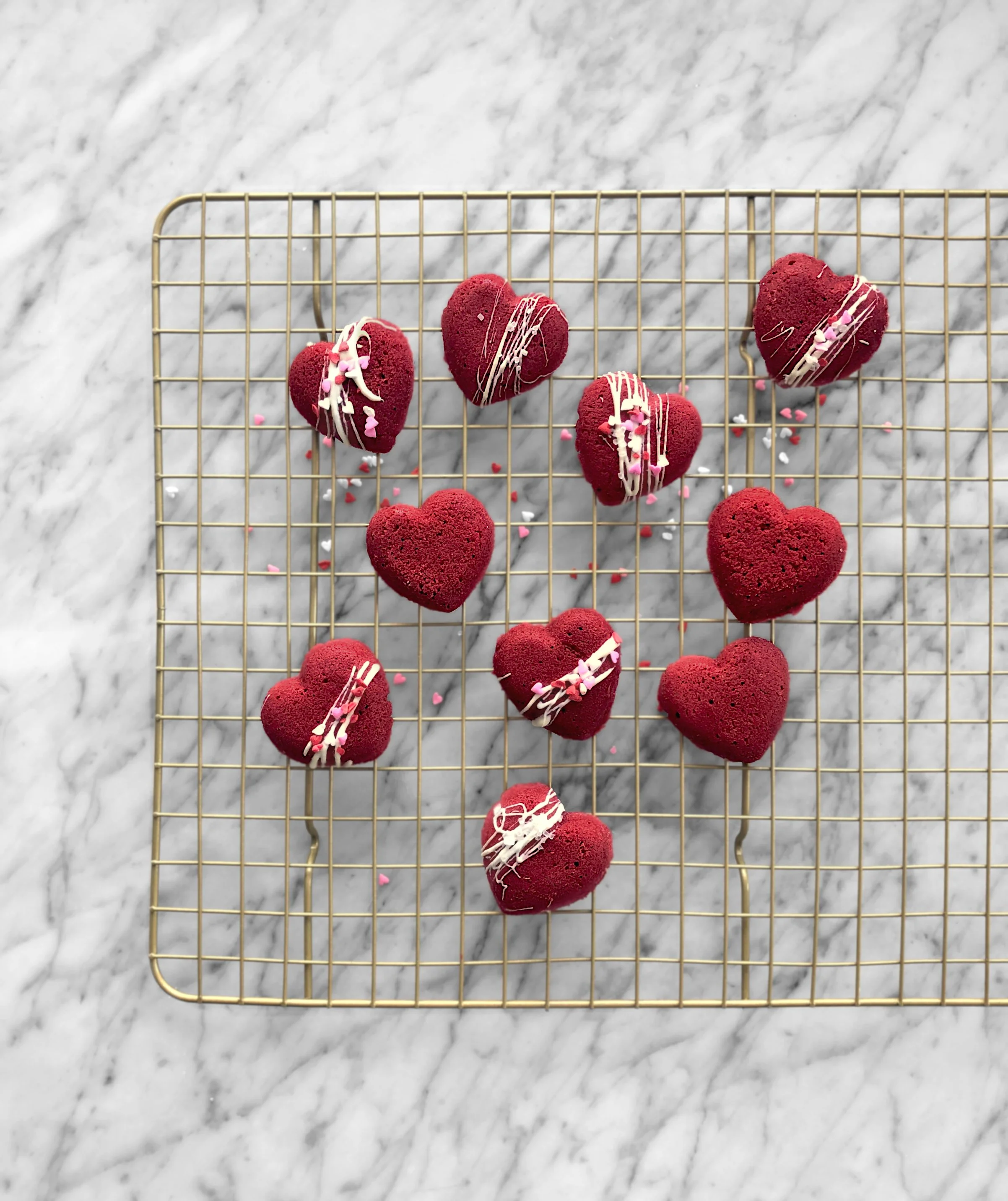 Mini madeleines ou fondant «Red Velvet»