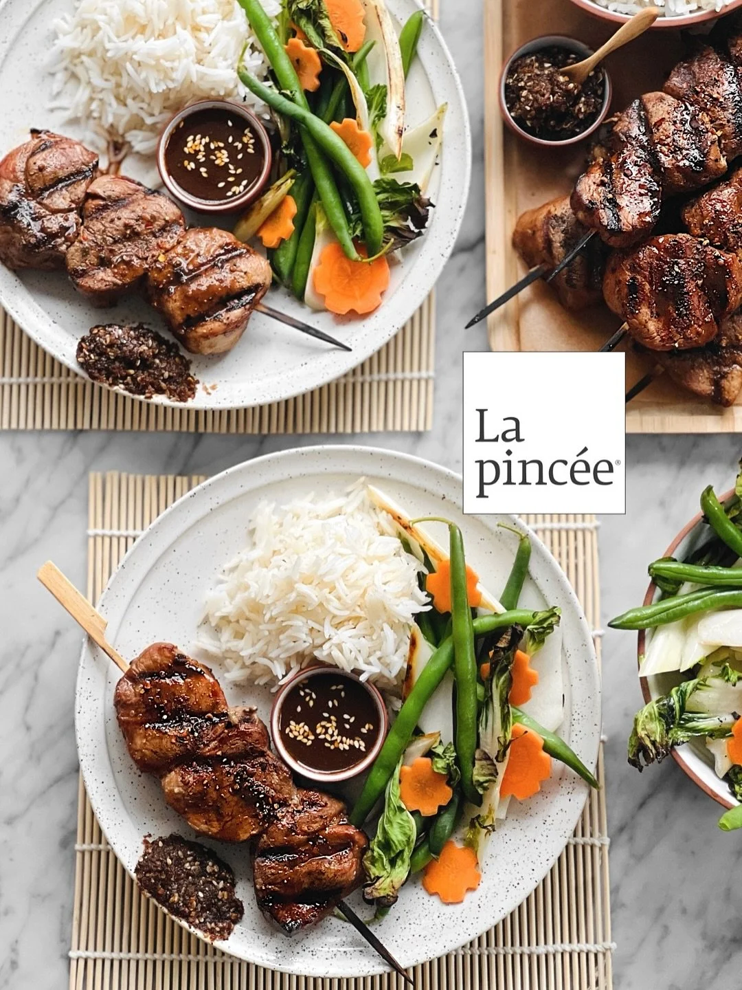 La saison du barbecue est loin d&rsquo;&ecirc;tre termin&eacute;e, mais vous avez besoin d&rsquo;un second souffle d&rsquo;inspirations? 
C&rsquo;est grandement port&eacute;s par les parfums japonisant du m&eacute;lange d&rsquo;&eacute;pices Kob&eacu