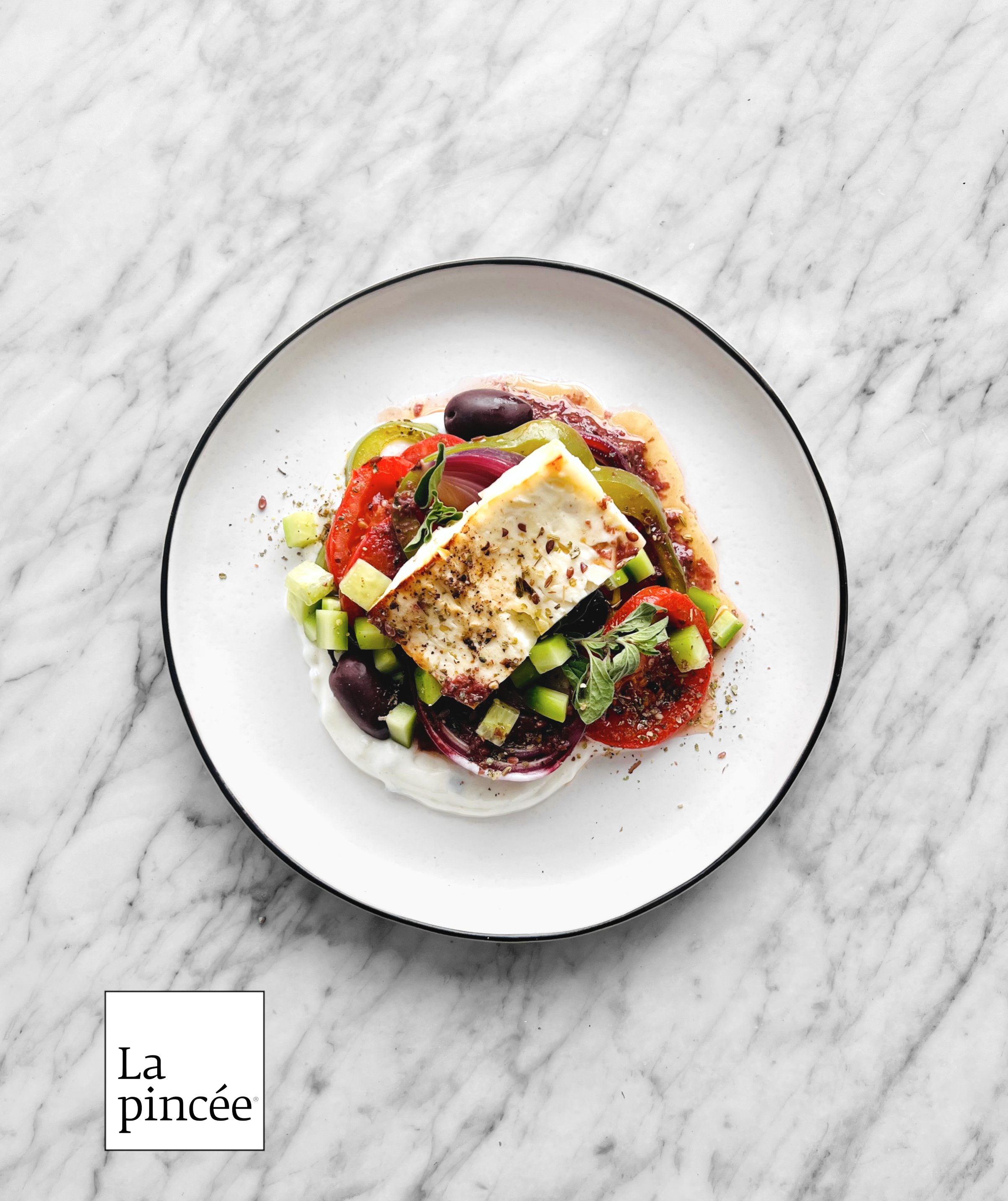 Salade grecque au four