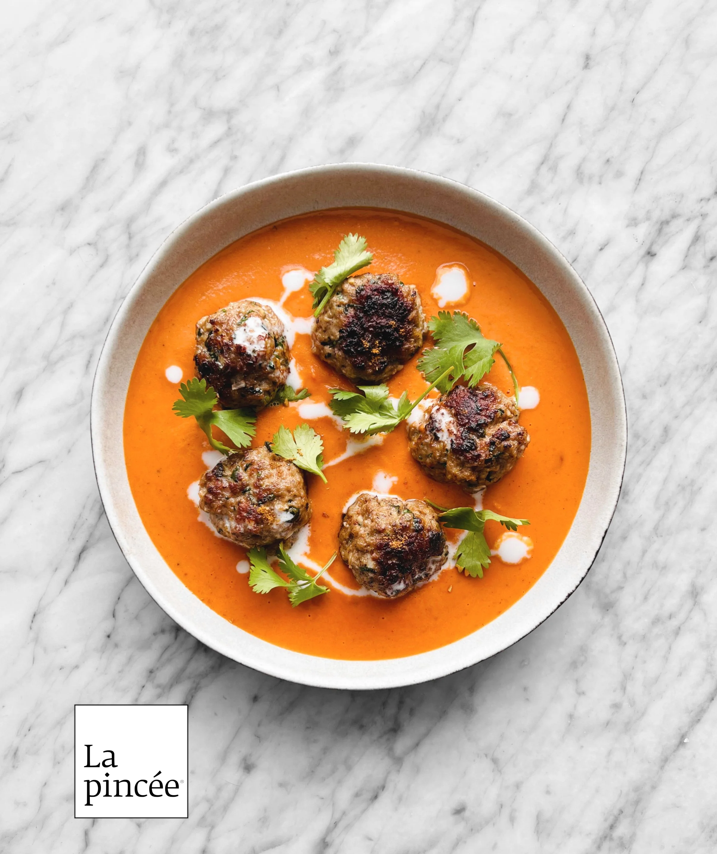 Boulettes de veau et sauce masala coco-tomate