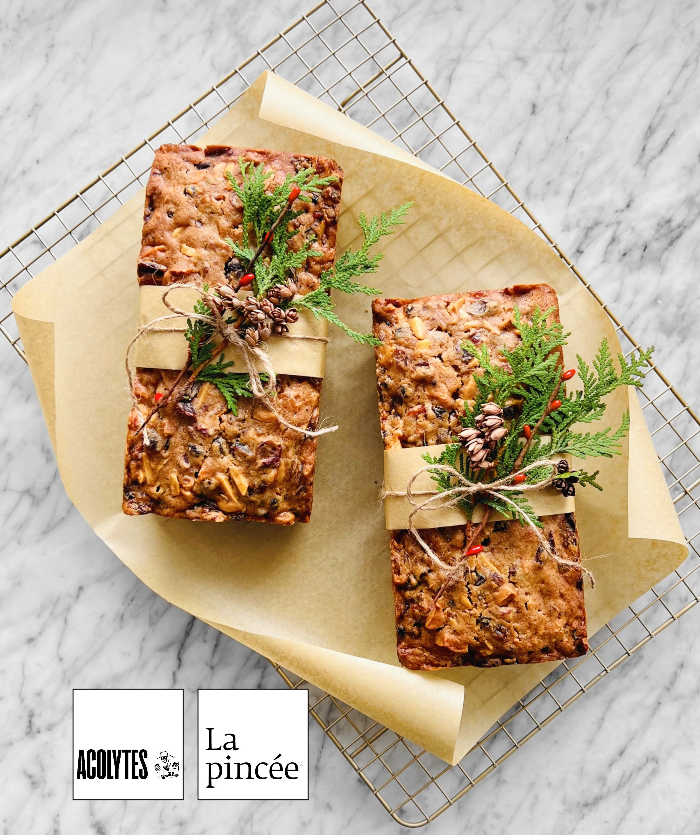 Gâteau aux fruits, rhum vanille et pain d'épices