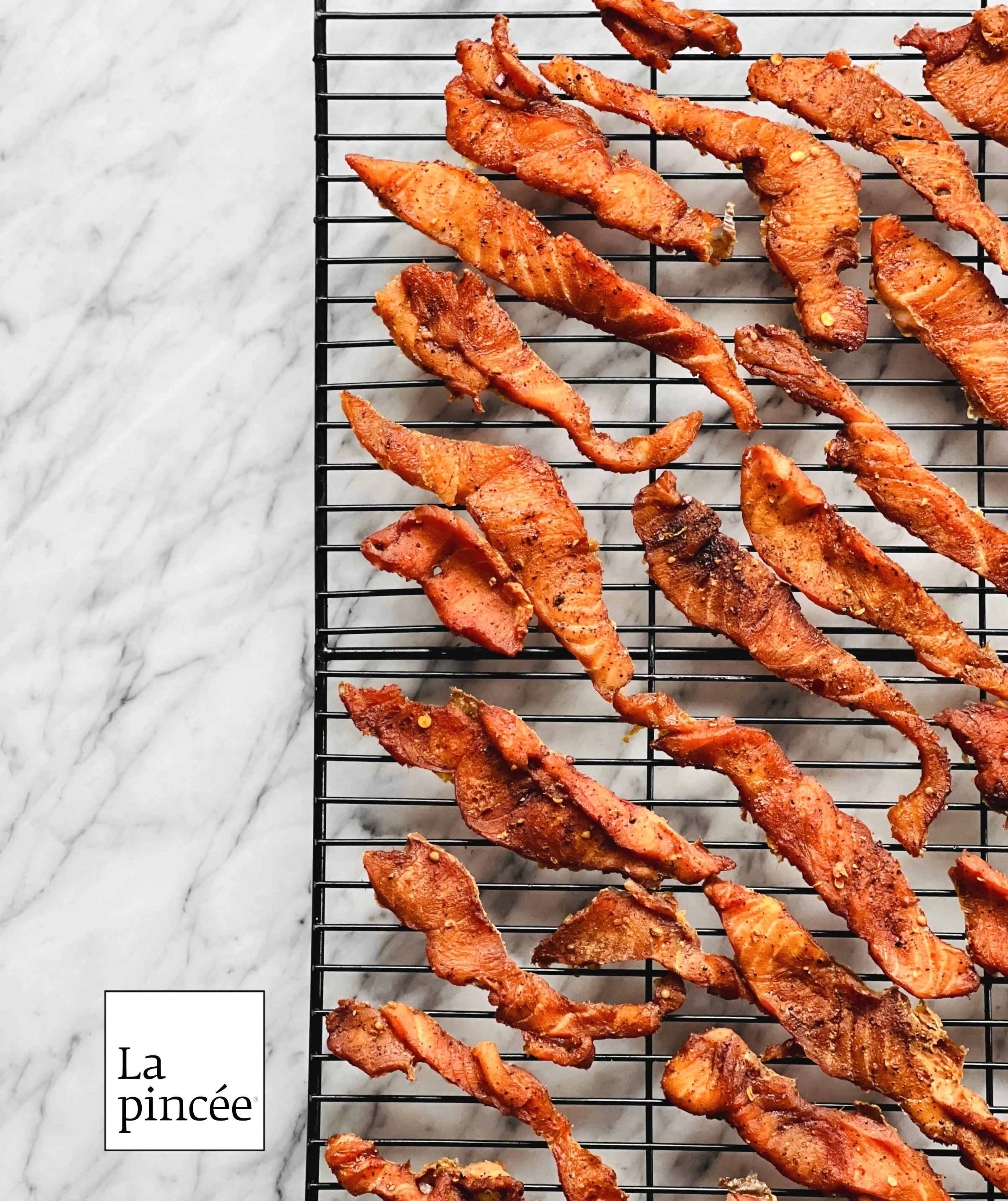 Jerky de saumon barbecue-café au Air Fryer