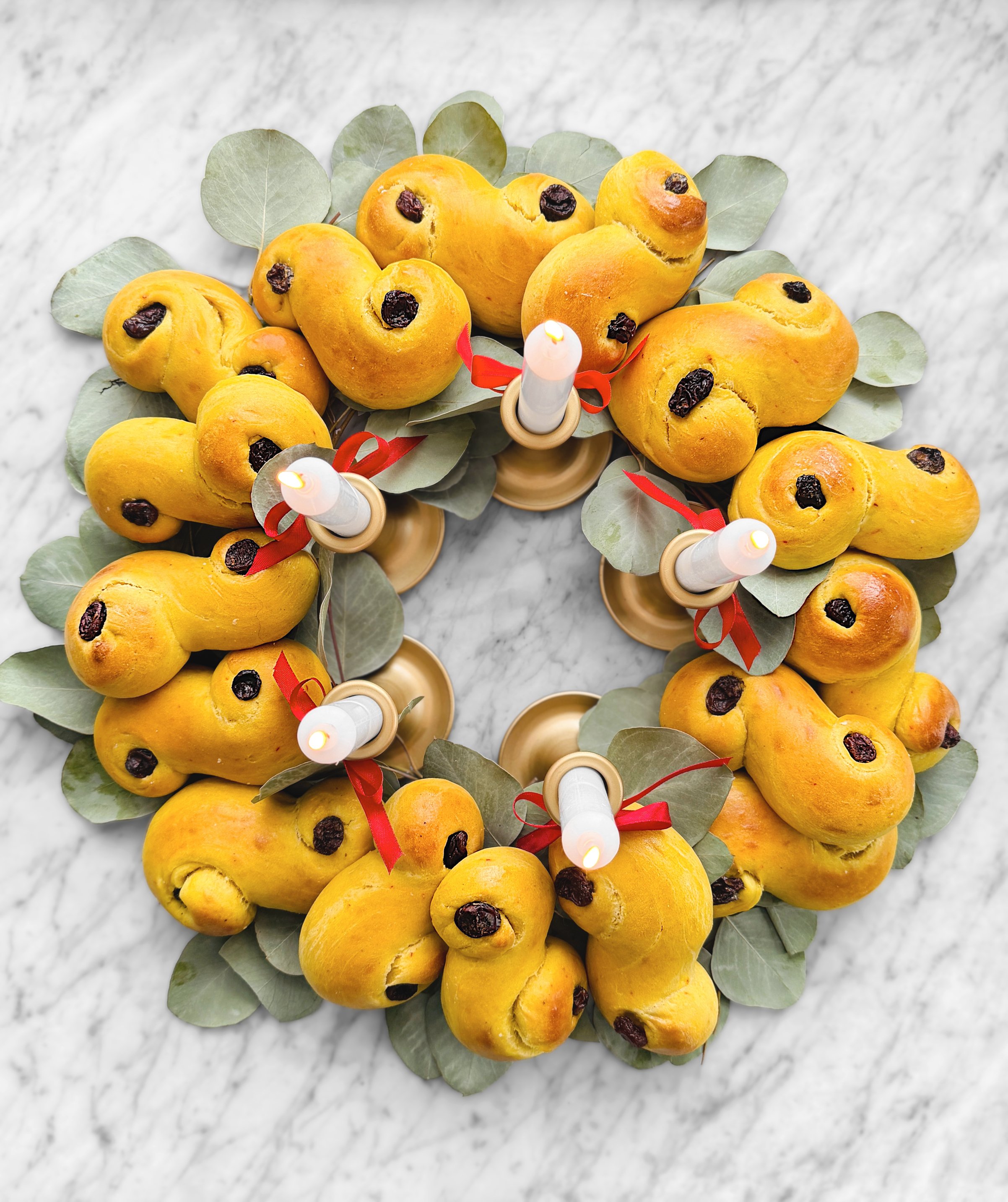 Lussekatter - Brioches safranées de la Sainte-Lucie