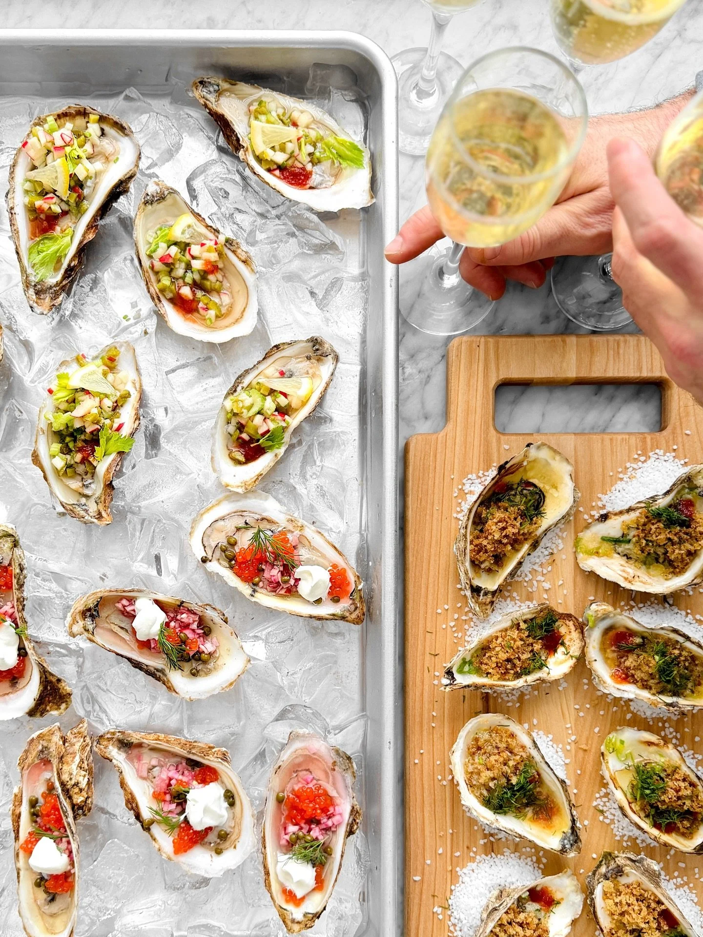 Une derni&egrave;re pour 2025! C&rsquo;est le nouvel an, poppons les bulles et pour l&rsquo;occasion je vous offre une soir&eacute;e festive d&rsquo;hu&icirc;tres garnies de saveurs d&rsquo;inspiration norv&eacute;giennes. Question de demeurer dans l