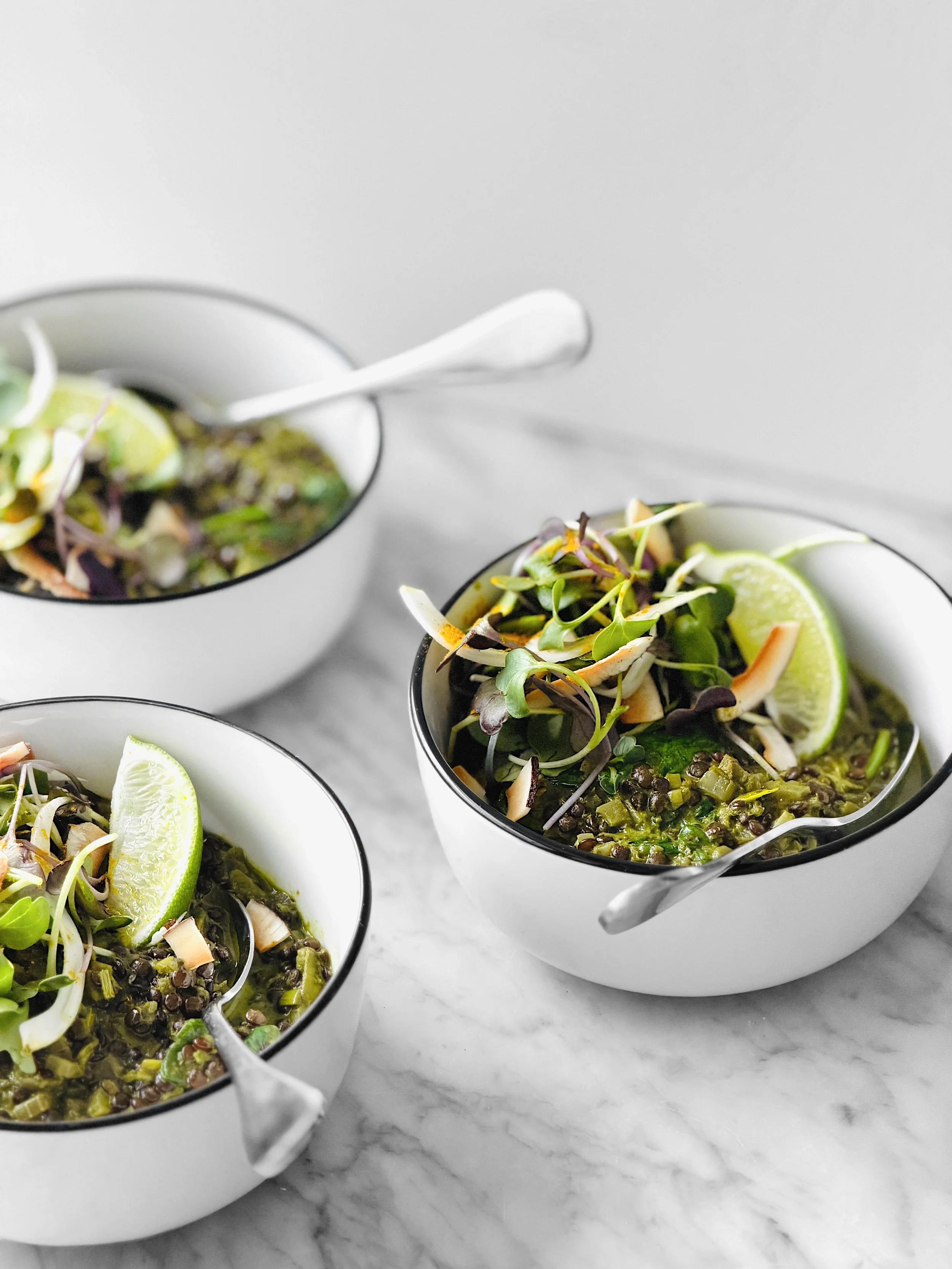 Dahl vert aux lentilles béluga