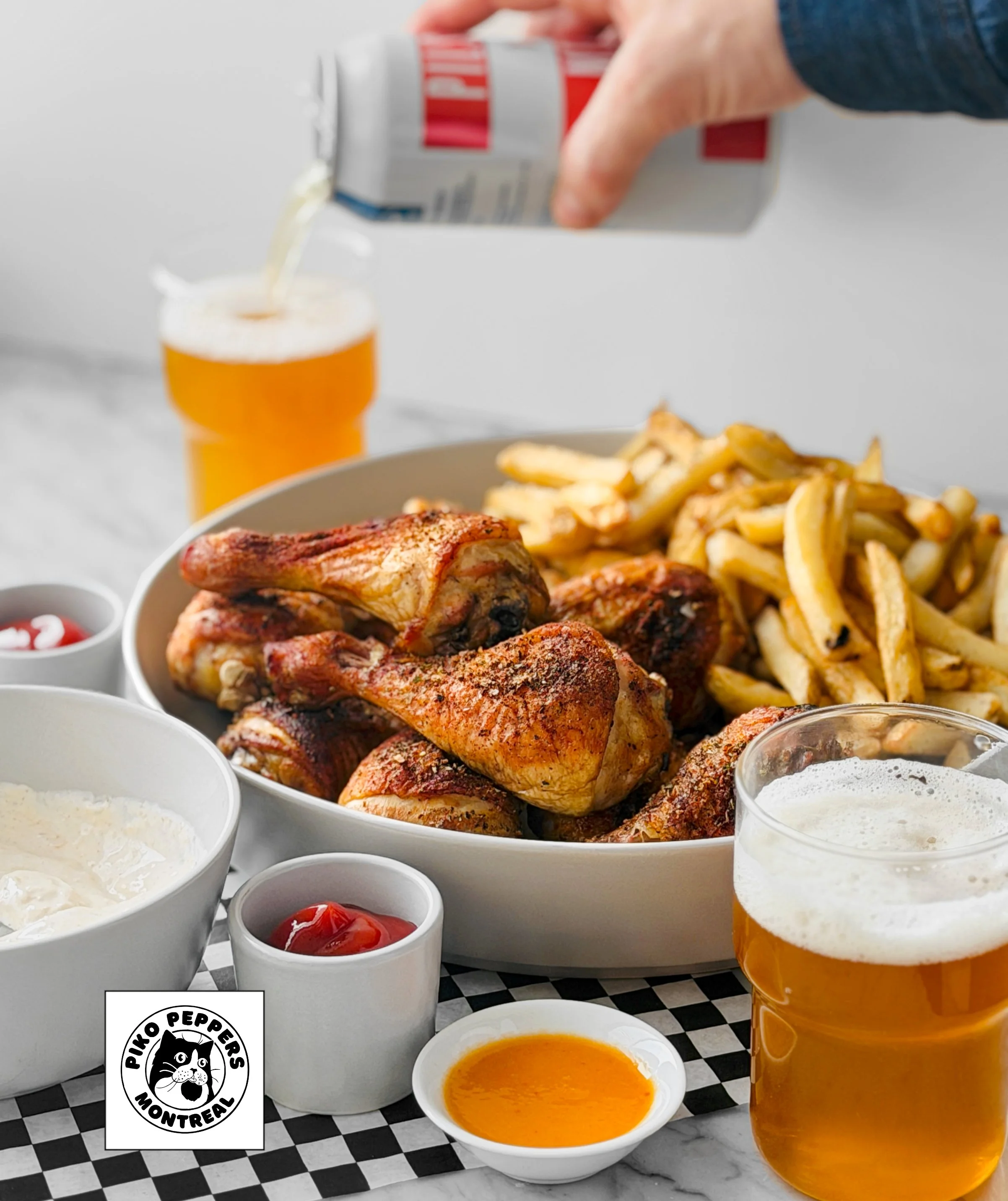 Pilons « Go Habs Go!» marinés à la bière
