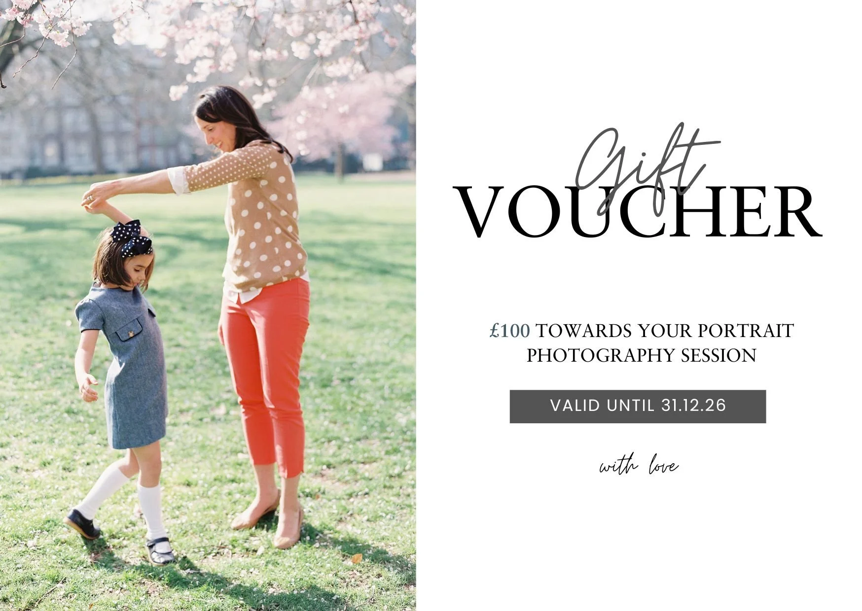 Family Portrait Gift Voucher 2026
