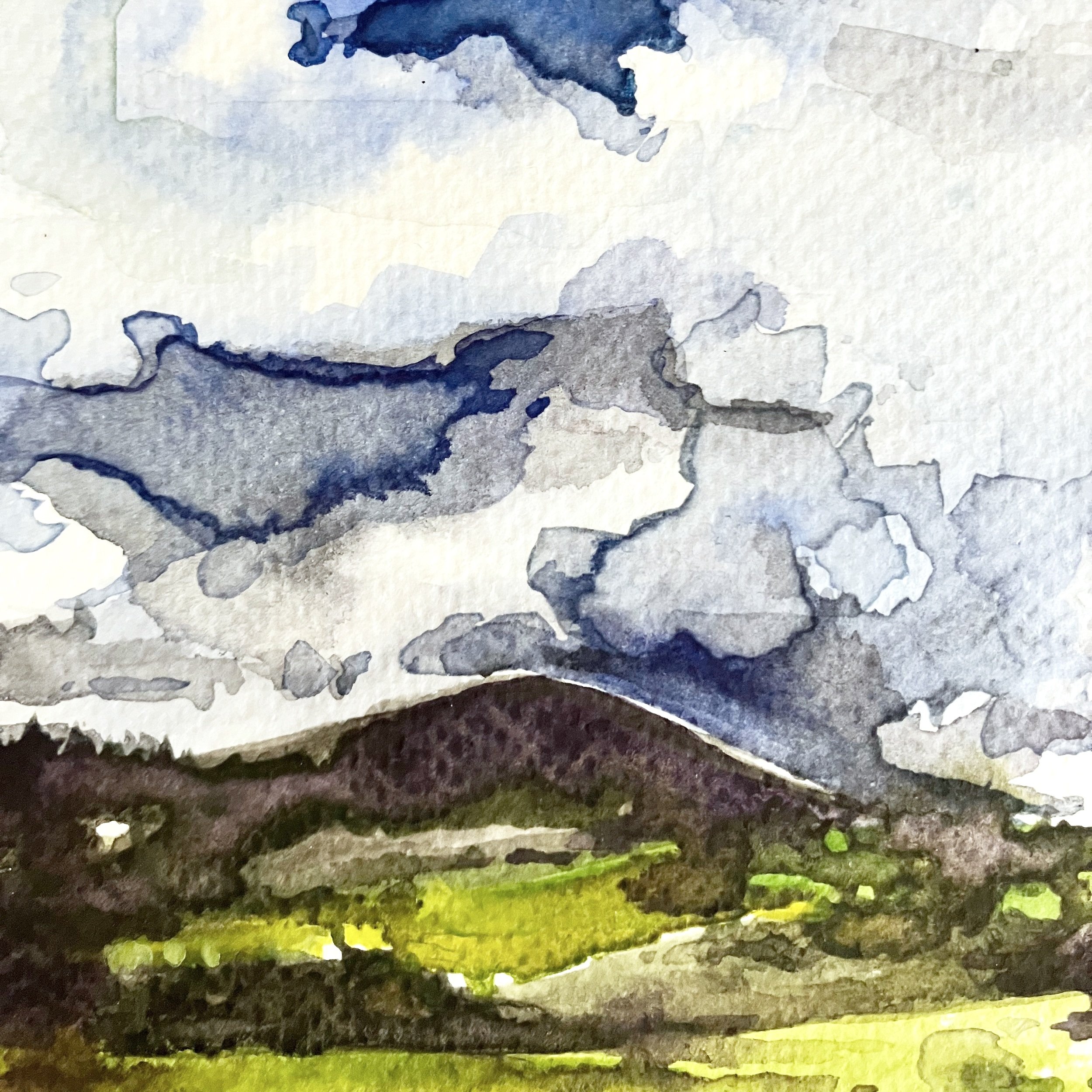 Parlick Fell watercolour 1