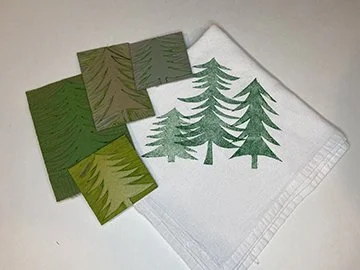 Holiday Block Printed Napkins