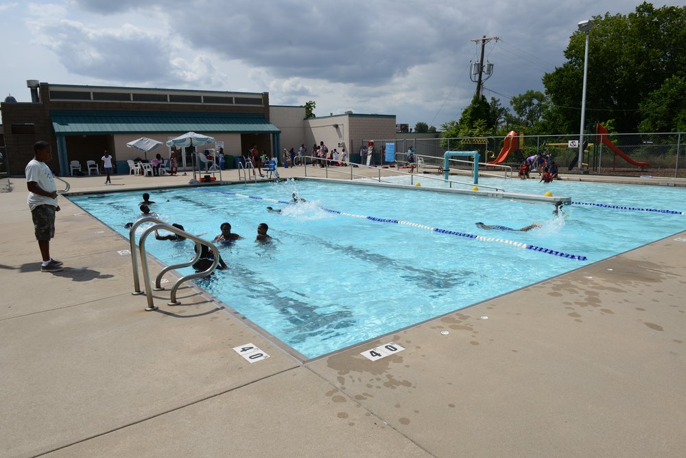 The Linwood YMCA's summer-only pool before its renovation