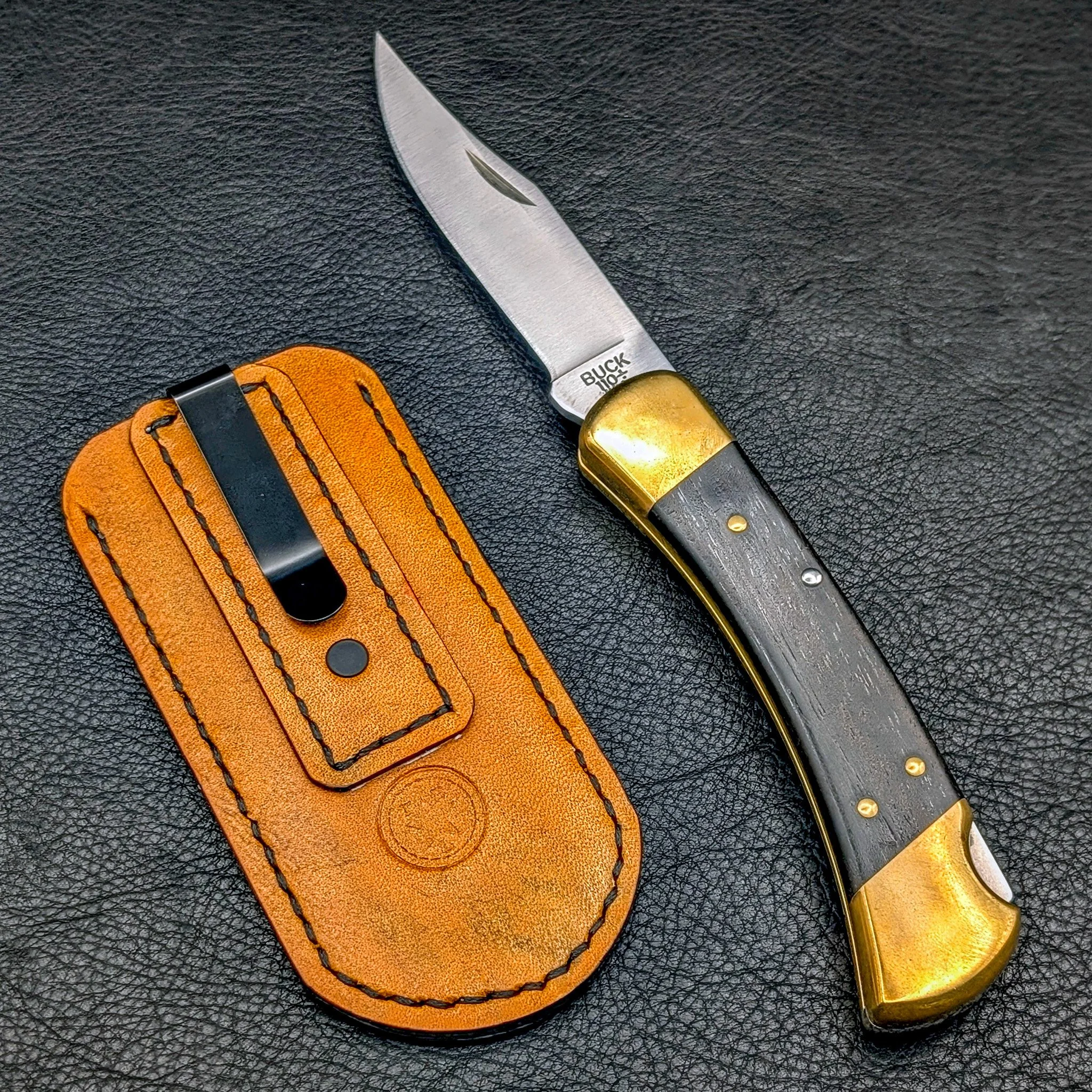 Deep carry clip knife sheath