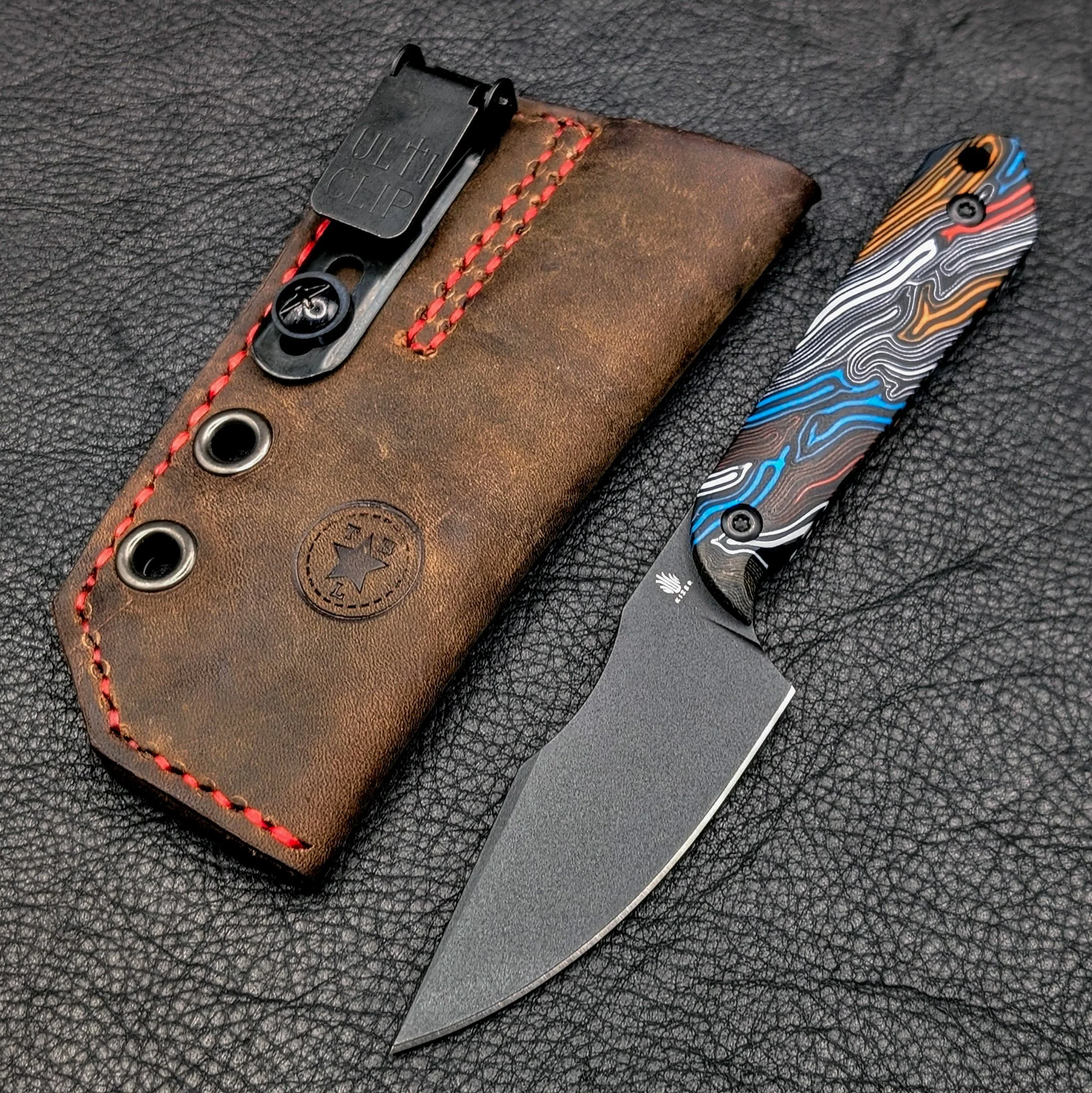 Customizable deep carry fixed blade sheath