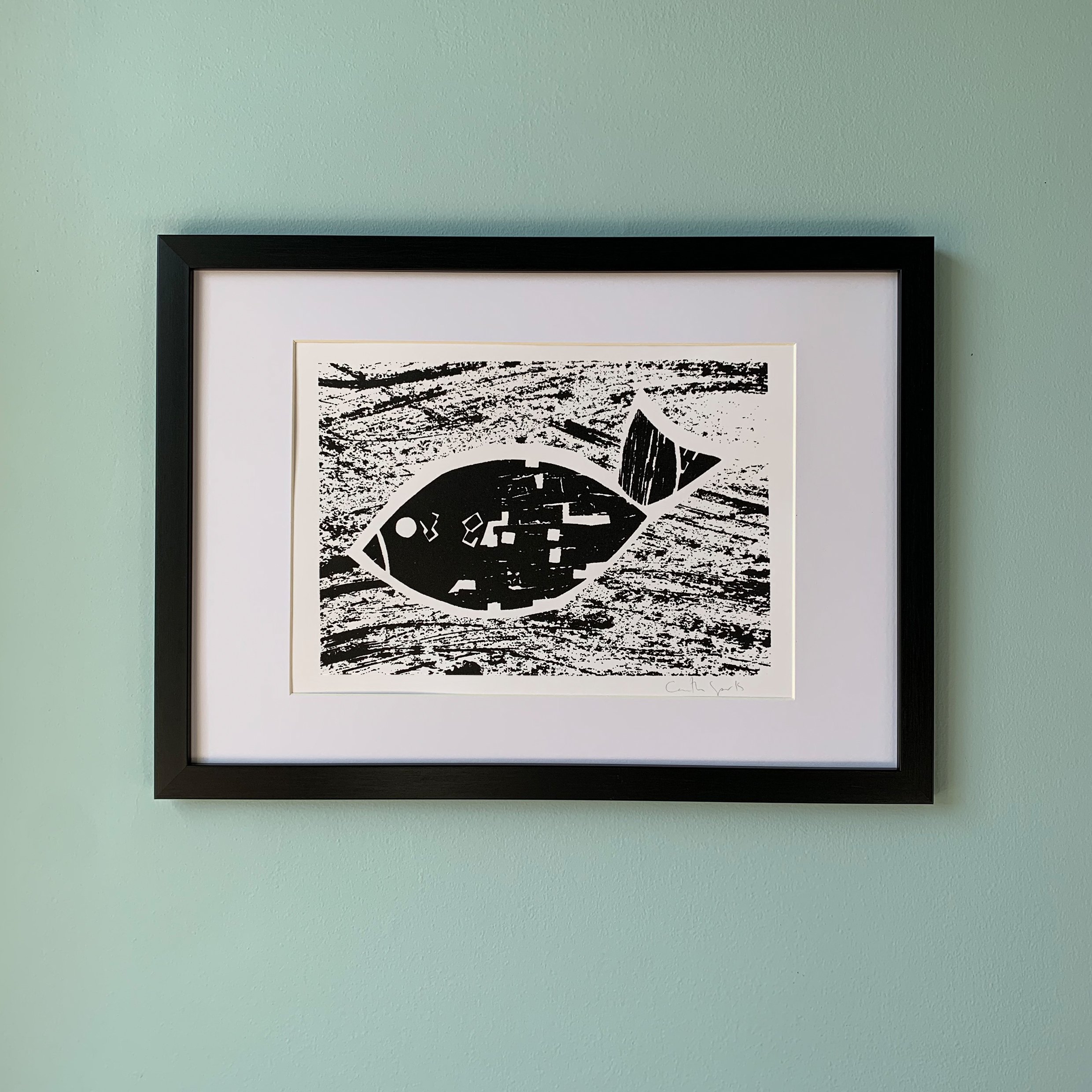 A4 Single colour original screen print