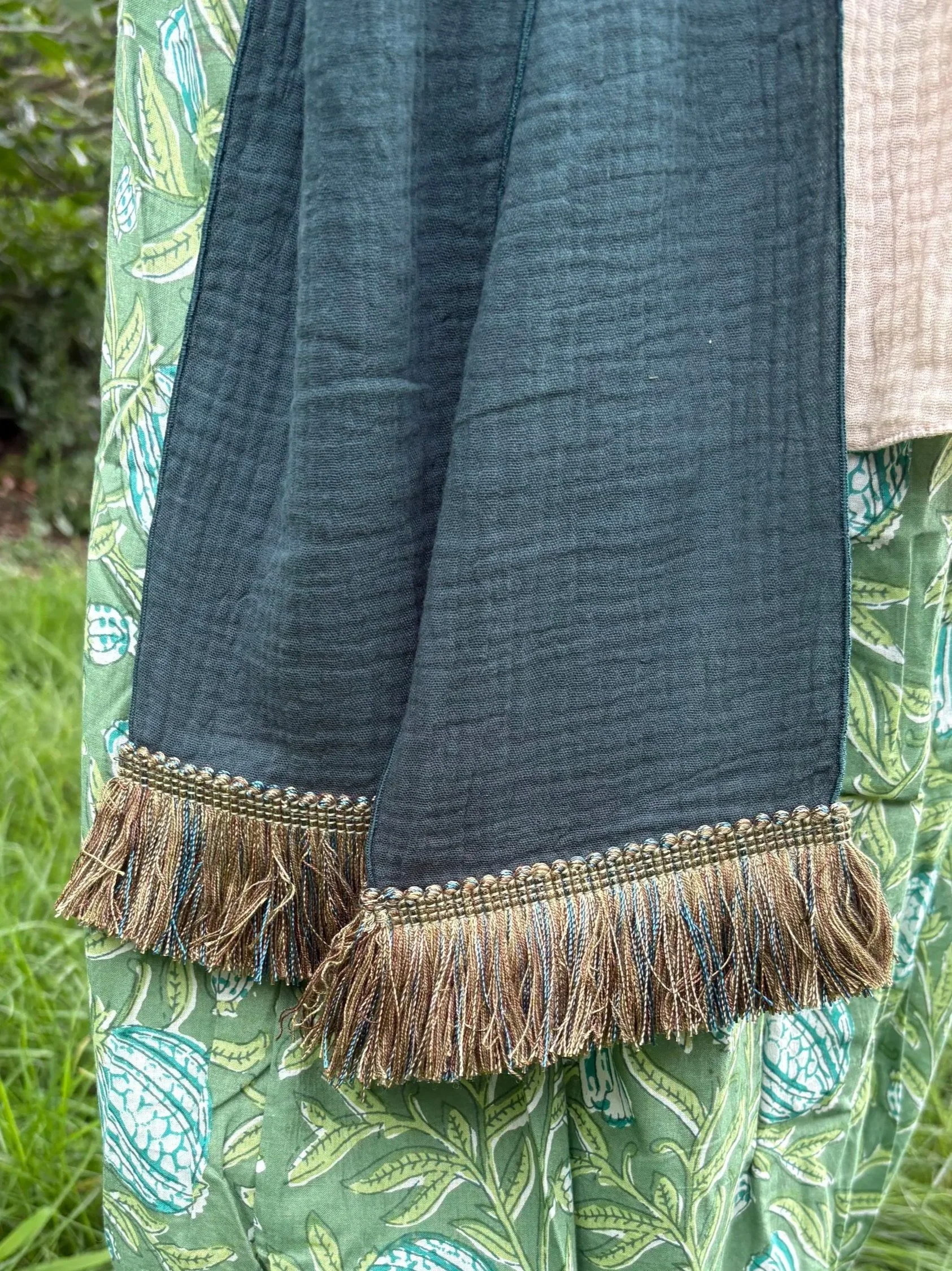 IMG_5878.jpeg+Sash+Forest+Cotton%3AOlive+%26+Teal+Brush+Fringe.jpg