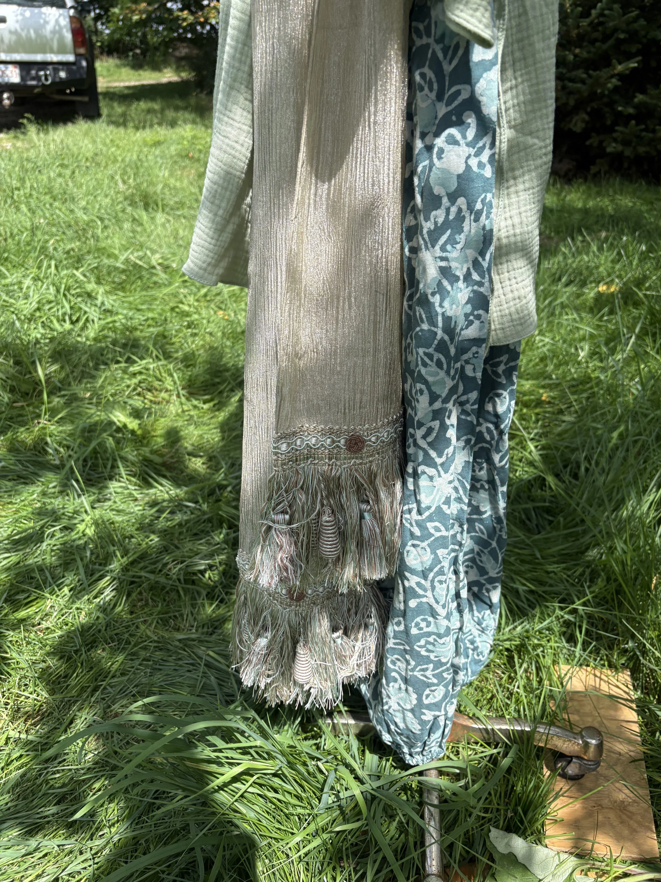IMG_5853.jpeg Sash Organza Silver:Lt Blue Fringe with Beads.jpeg