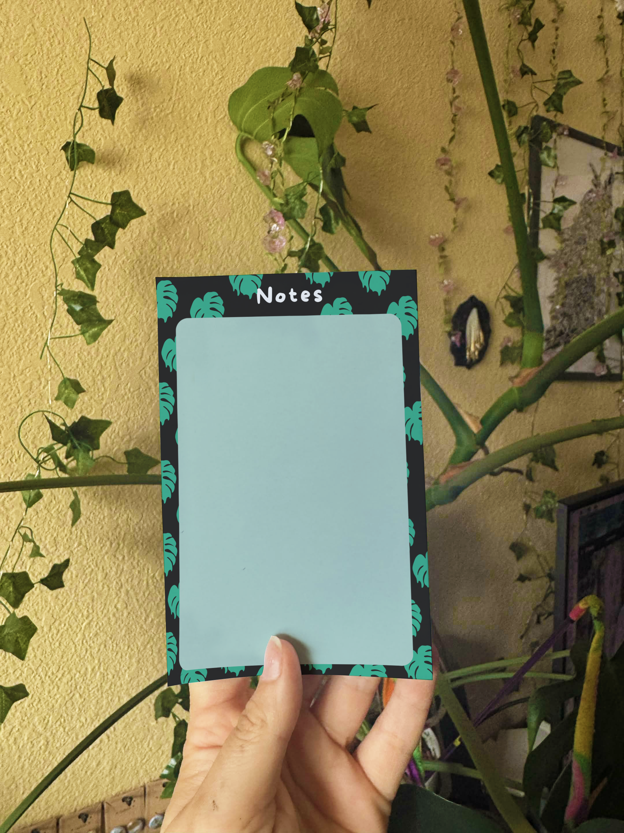 Melting Monstera Leaf Notepad
