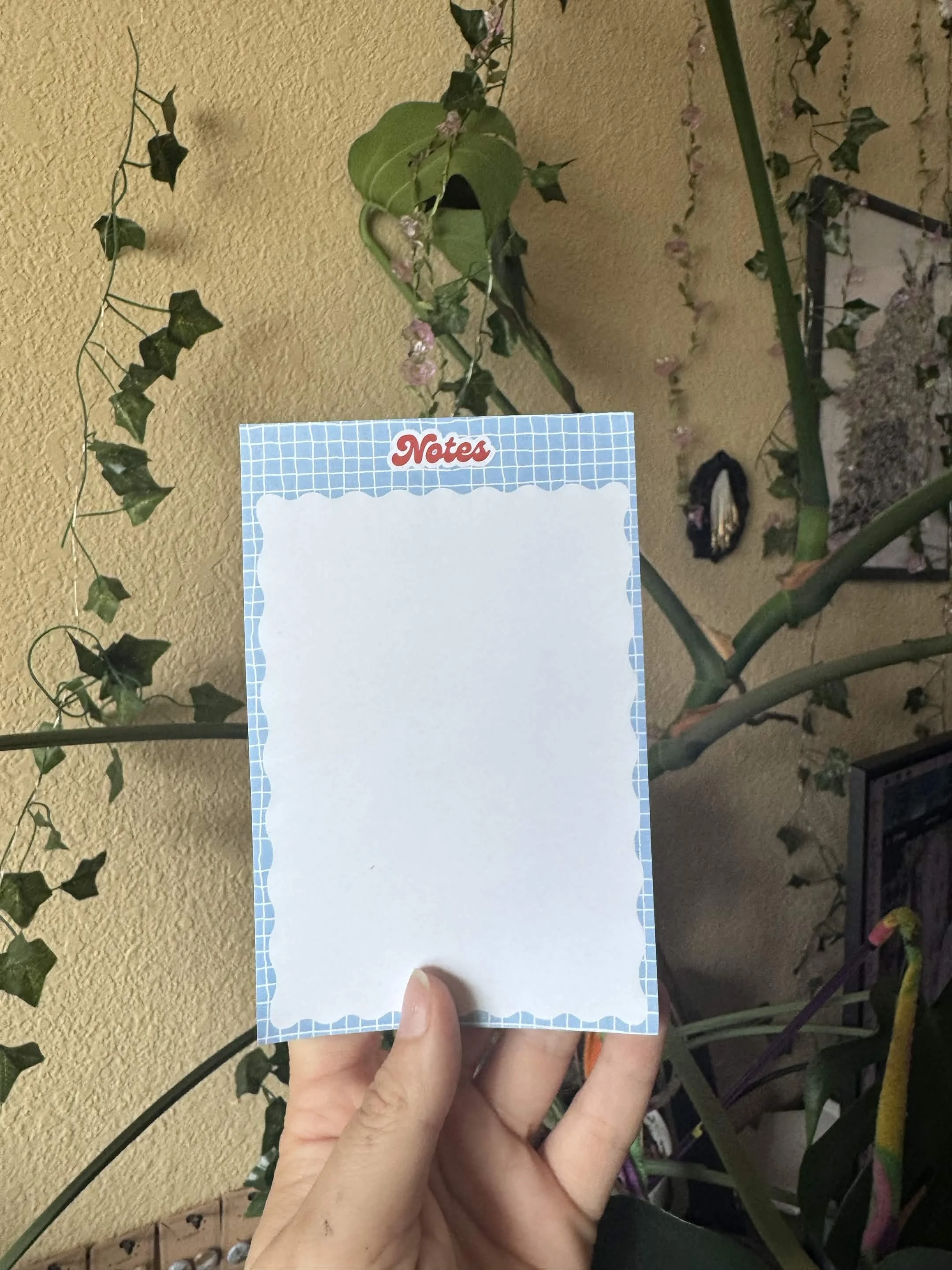 Blue Grid Notepad