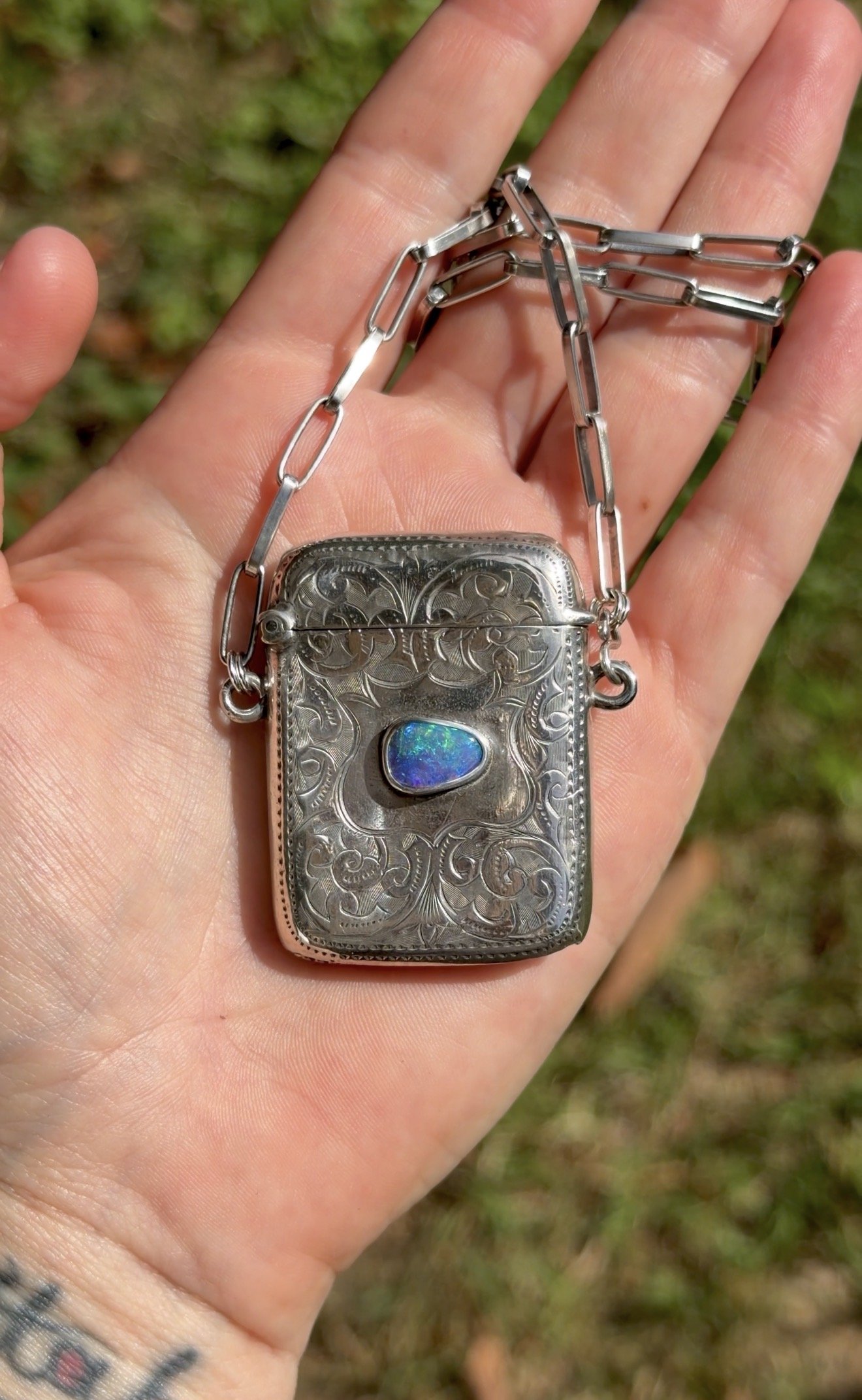 Antique Silver Vesta Case 1903 (approx 996 USD)