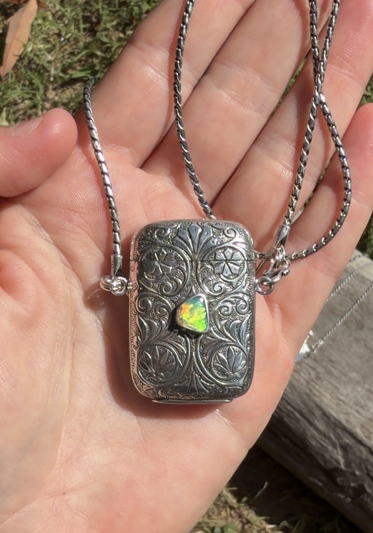 Antique Silver Vesta Case 1880's (approx 860 USD)