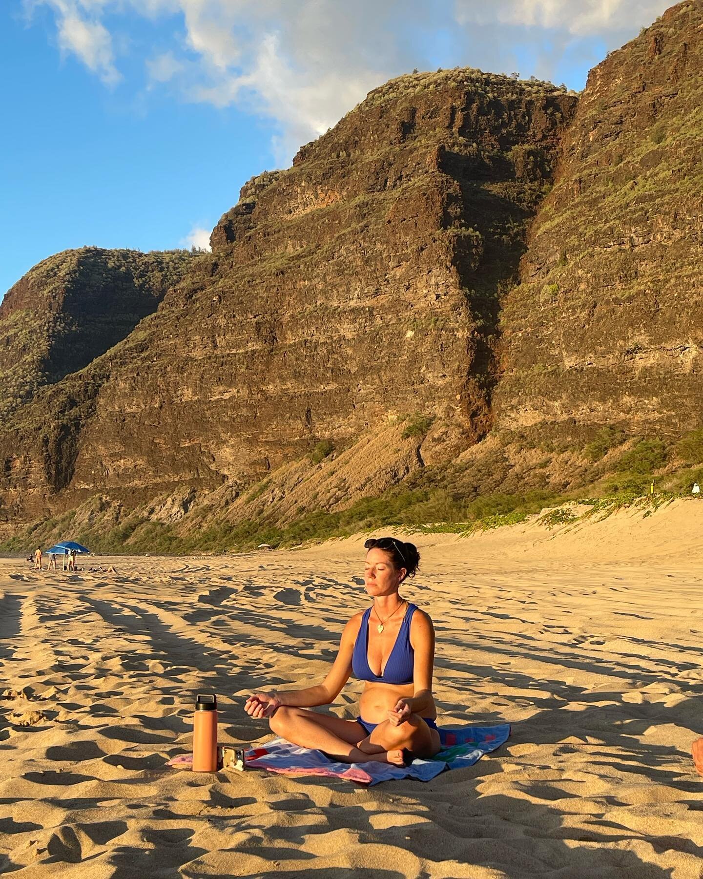 We&rsquo;ve been meditating all over this island. In July we had the opportunity to go to Polihale with friends where we were graced by no rain, clouds, &amp; a new moon. So the cosmic sky was able to be seen in an epic way. I felt like I was floatin