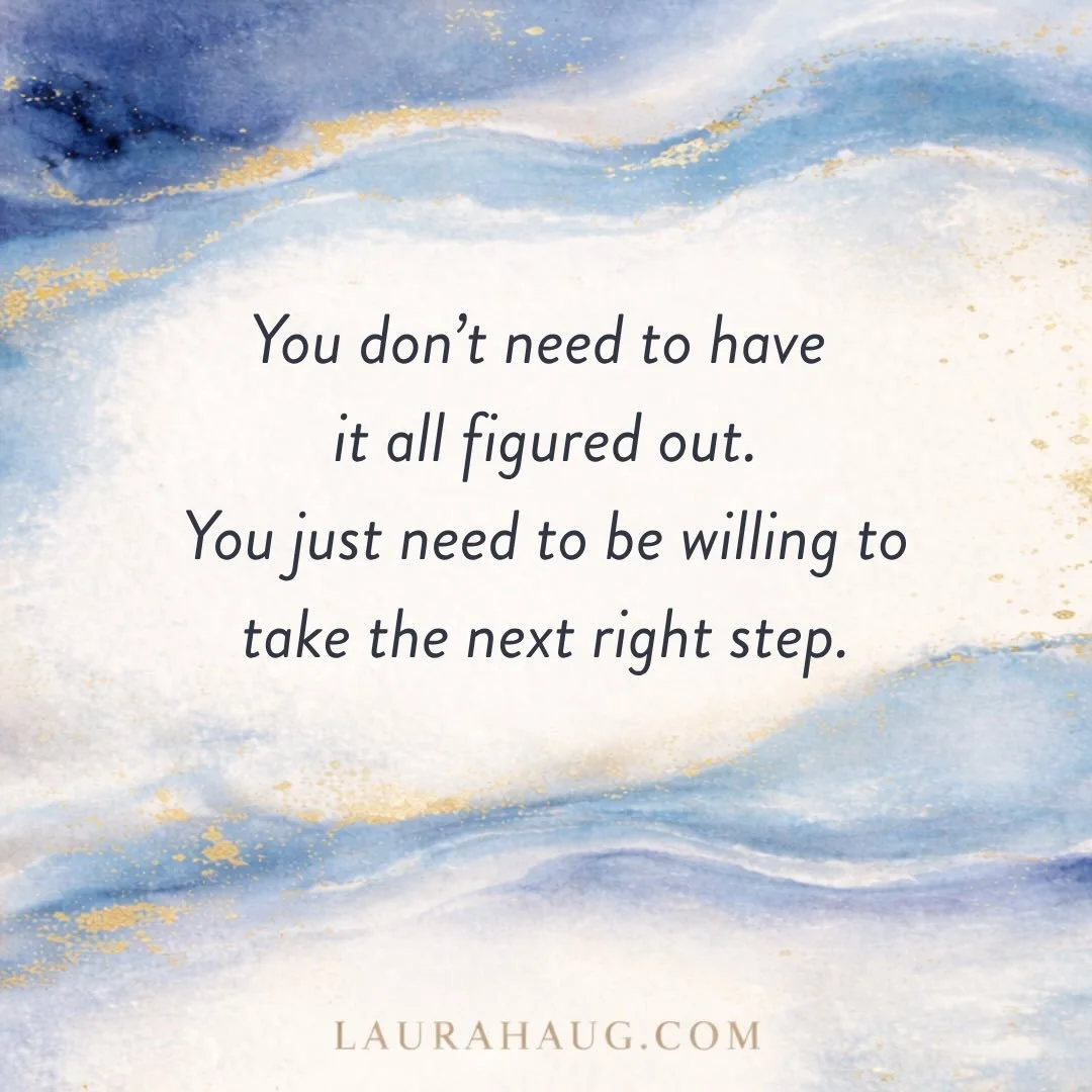 We&rsquo;ve been taught to wait until we feel completely sure.

Until everything makes sense. 
Until there&rsquo;s no doubt left.

But that moment doesn&rsquo;t always come.

Sometimes the next step isn&rsquo;t about having the full picture.

It&rsqu