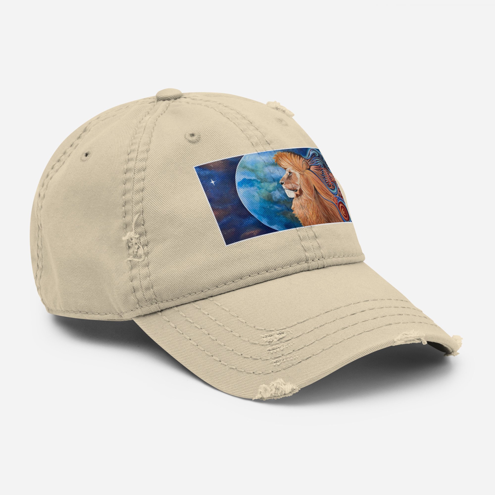 Lion Hearted - Distressed Dad Hat
