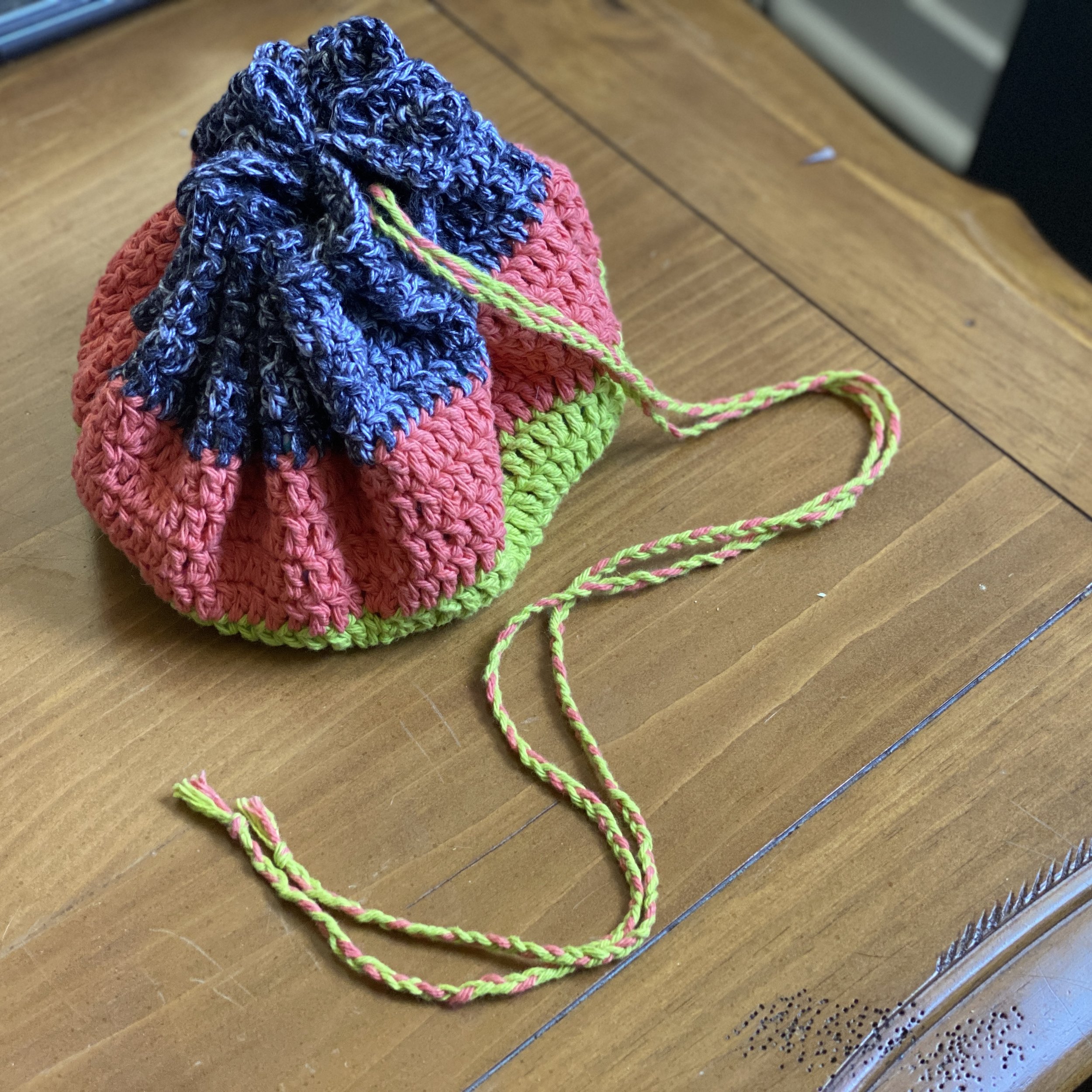 Emery Drawstring Bag Crochet Pattern - Learn How to Line a Crochet