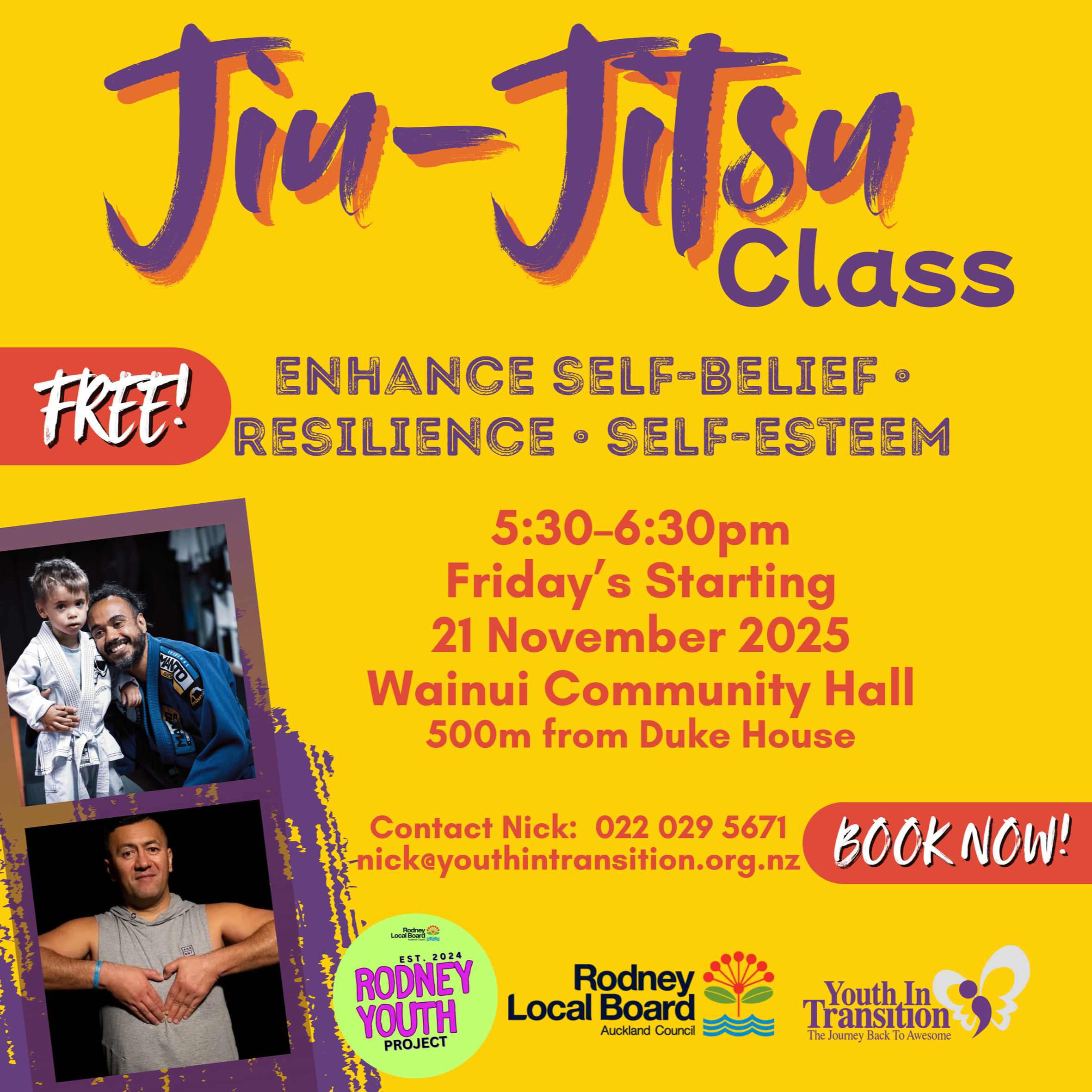 New Wellbeing Class: ‘Yrua’ Jiu-Jitsu