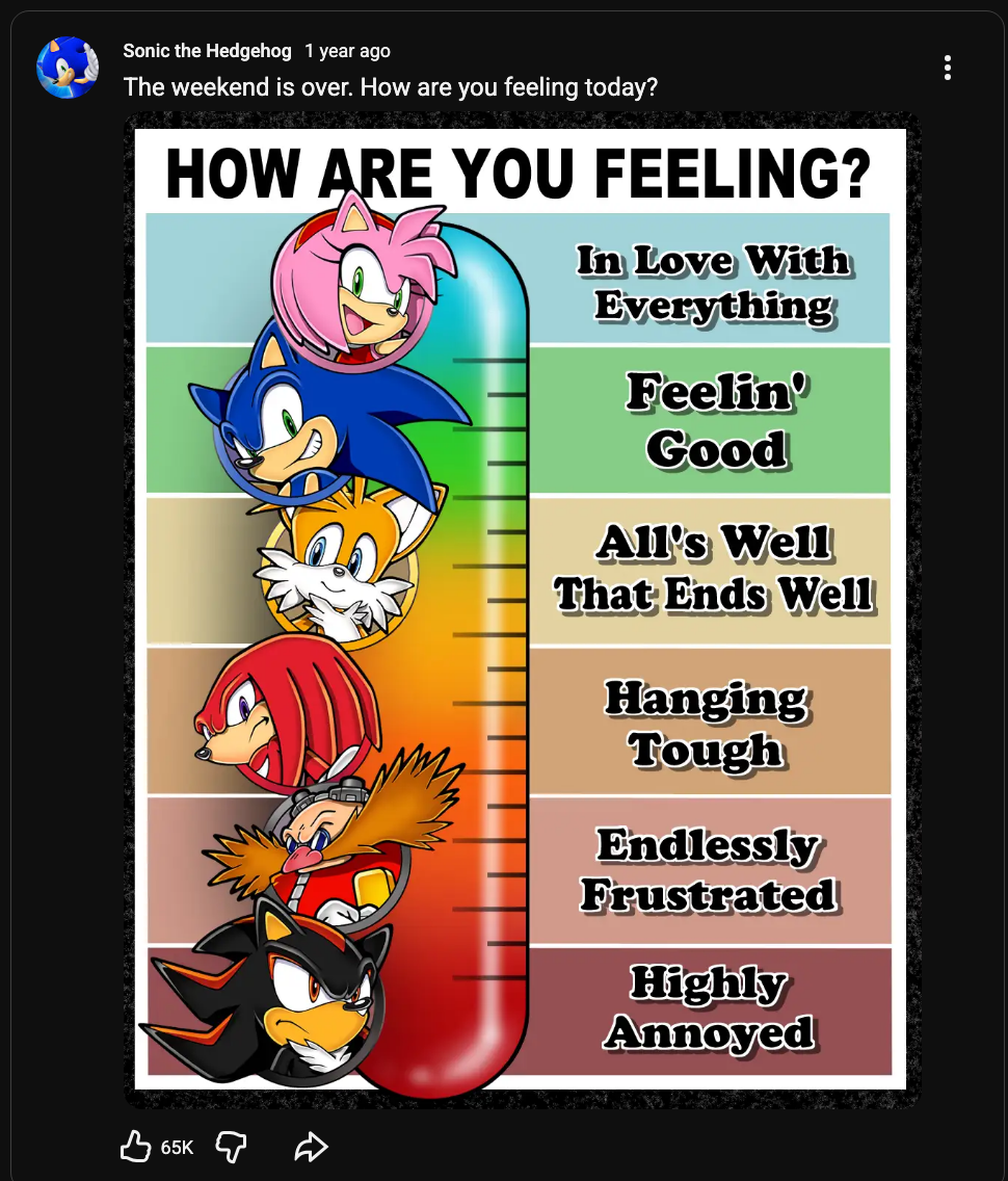 How you feeling