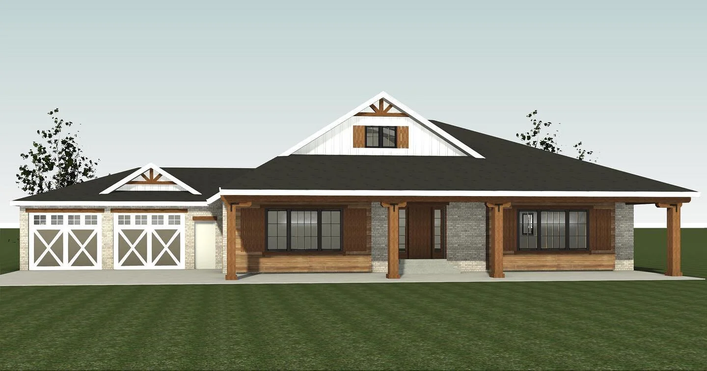 Here&rsquo;s a little of our design process. We created 3 design options for this home remodel. Swipe to see all options and the existing house 👉🏼👉🏼👉🏼

Let us know in the comments which option is your favorite!

On the preliminary design phase 