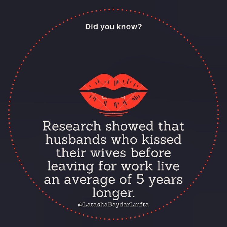 Not only did they live longer than those husbands who didn&rsquo;t kiss their wives. This German study showed that on average they made more money and had fewer car accidents. Kissing creates a stronger bond within couples, and cultivates a positive 