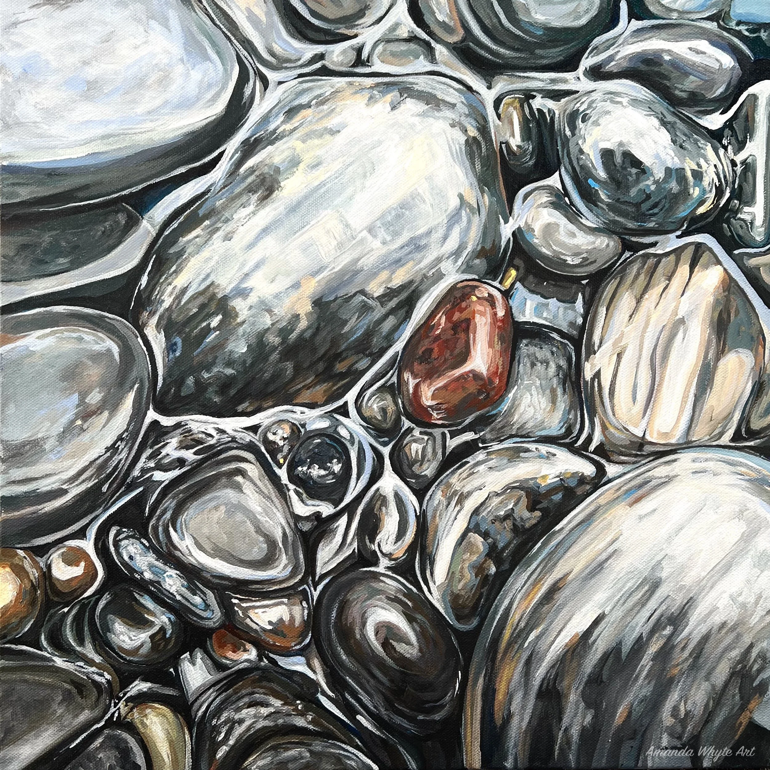 Restless, 2021  
16" x 16" Acrylic on Canvas