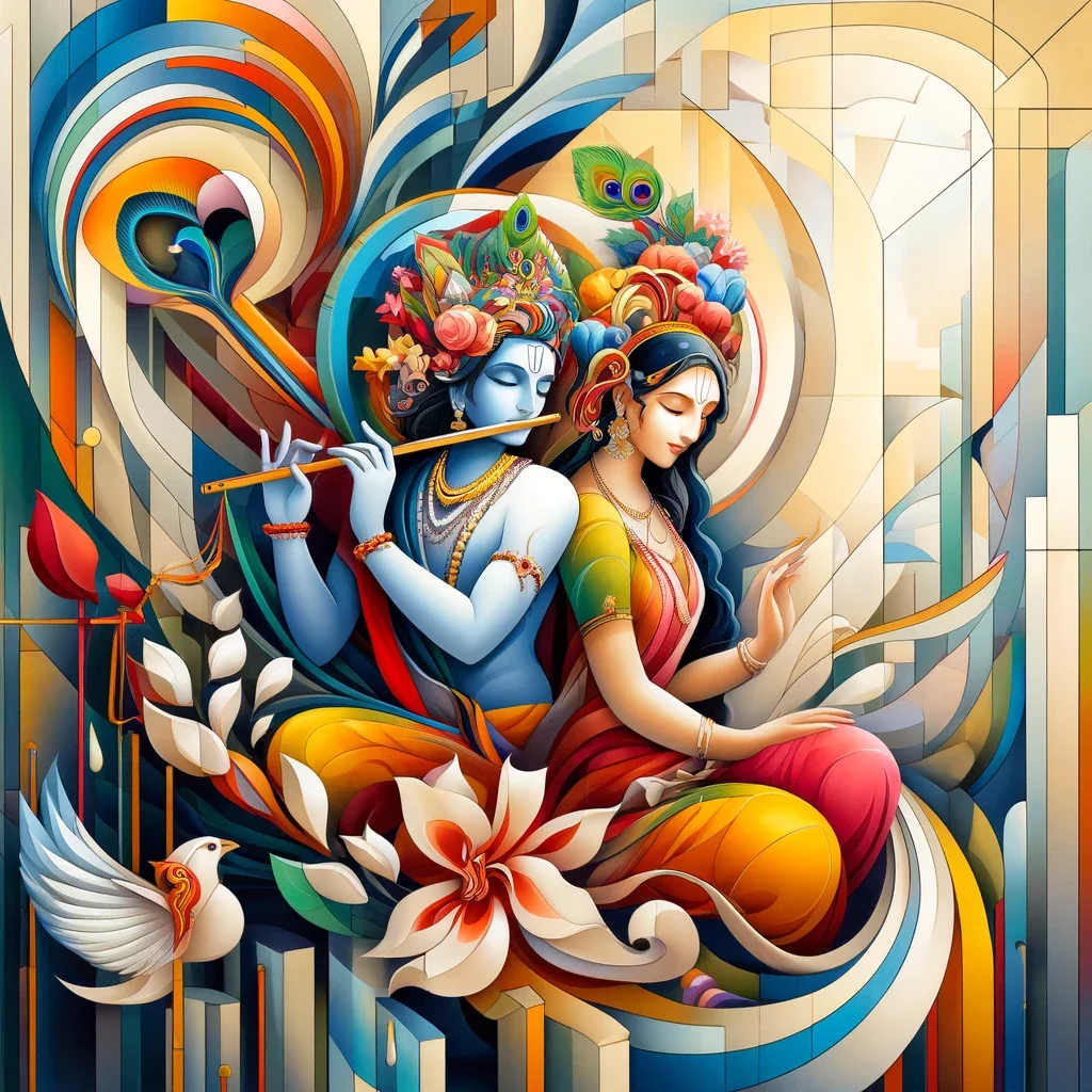 Radha Damodara Cubism.webp