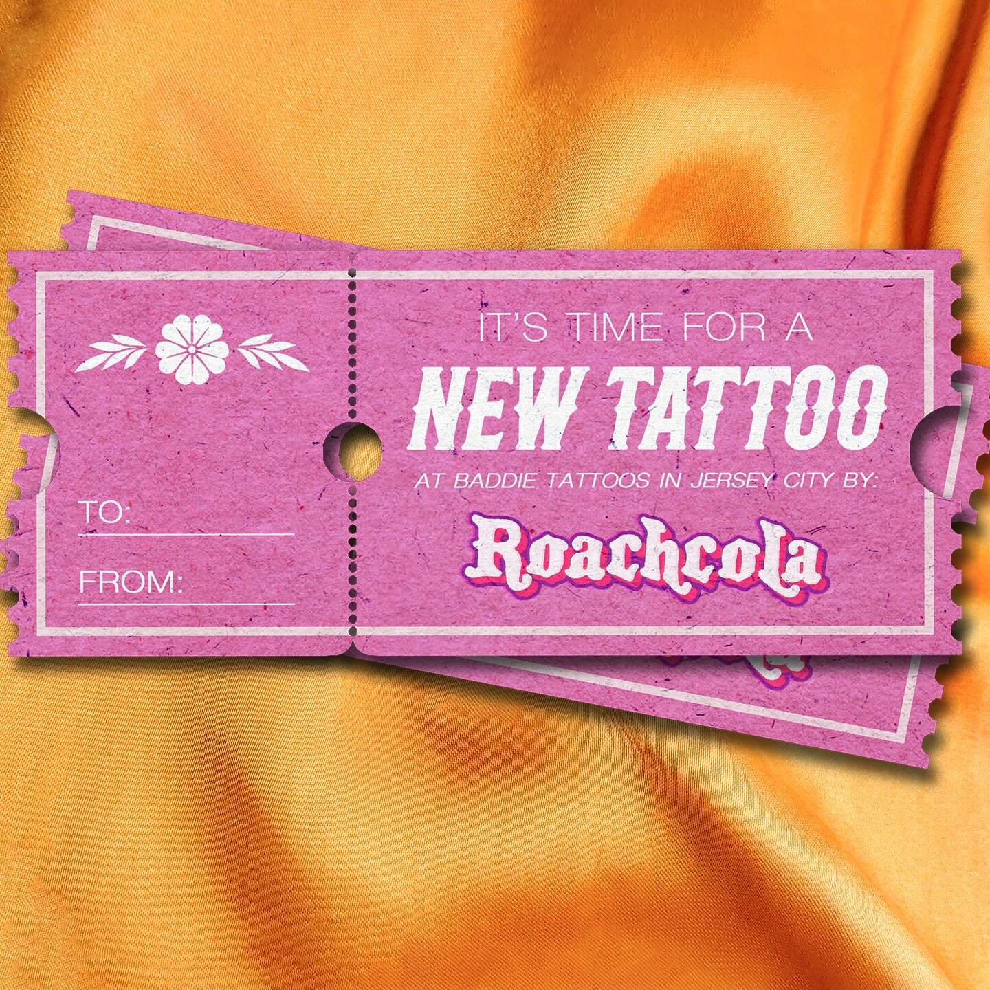 Treat your future self or treat someone ya lurv ~ digital gift certificates available in my shop @ roachcola(dot)com 🙌 #roachcola