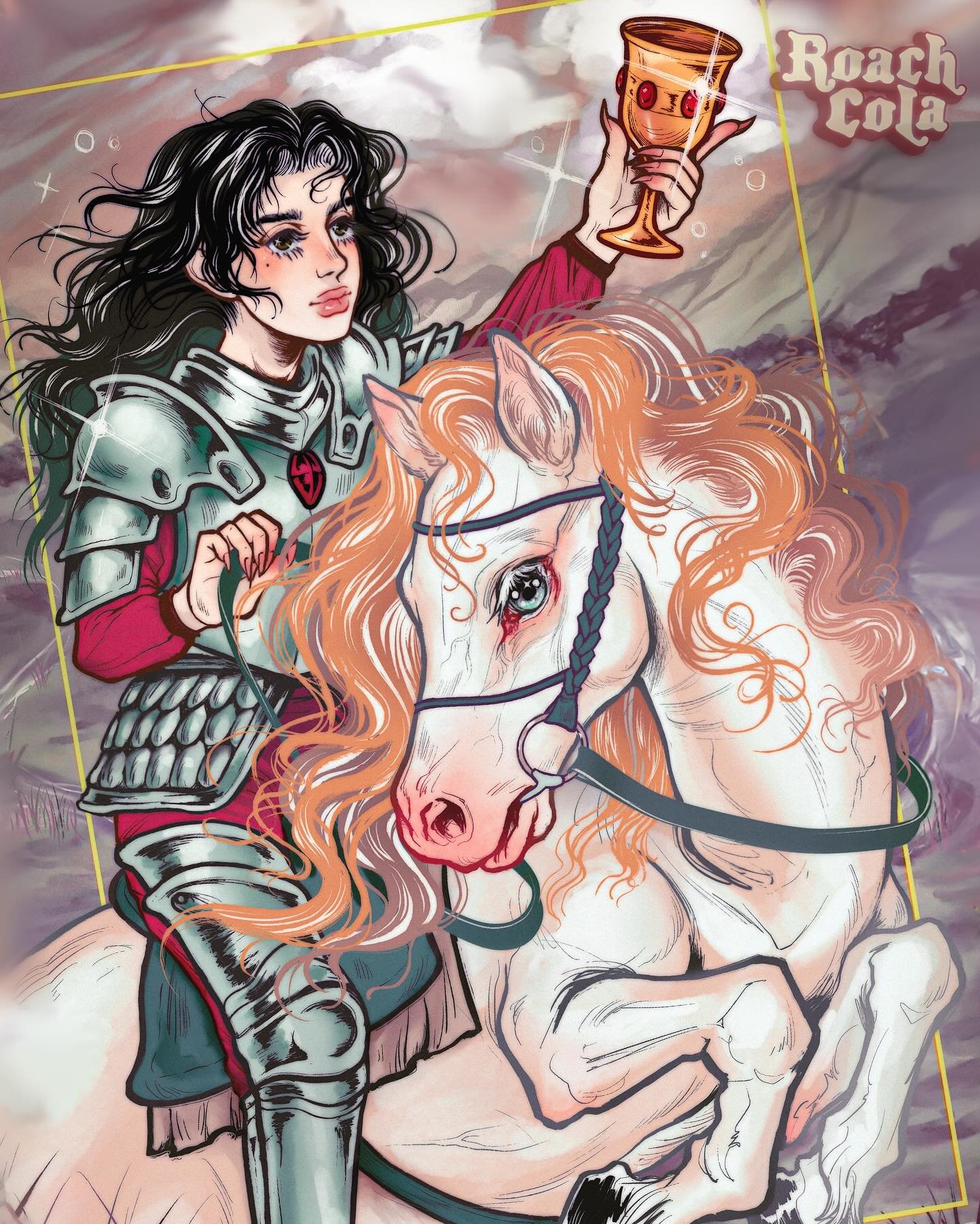 created this illustration back in 2022 for @inkromancytarot 🤭. 

I&rsquo;ve decided to start sharing more non-tattoo art here for funsies! I just realized that I&rsquo;ve been using a drawing tablet and making digital art for 20 years now 😭💘. I&rs