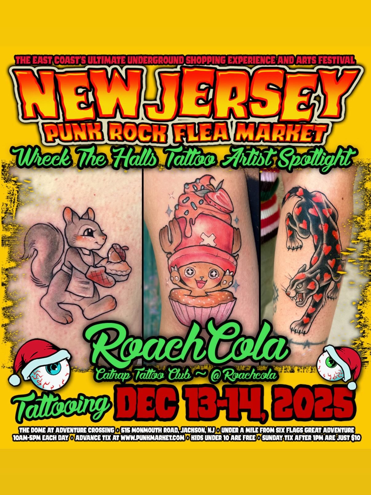 Hey you! So excited for this weekend at the adventure dome with @trentonprfm I'll have over a hundred different flash designs available and some fun cute merch 🤭