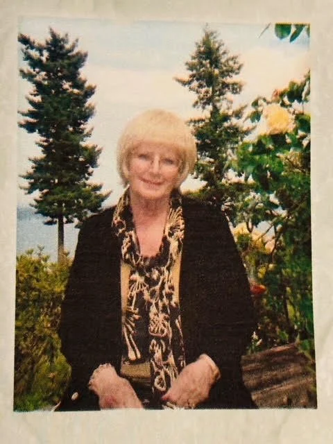  Enroute to her reunion, 2009, from her Marrowstone home. 