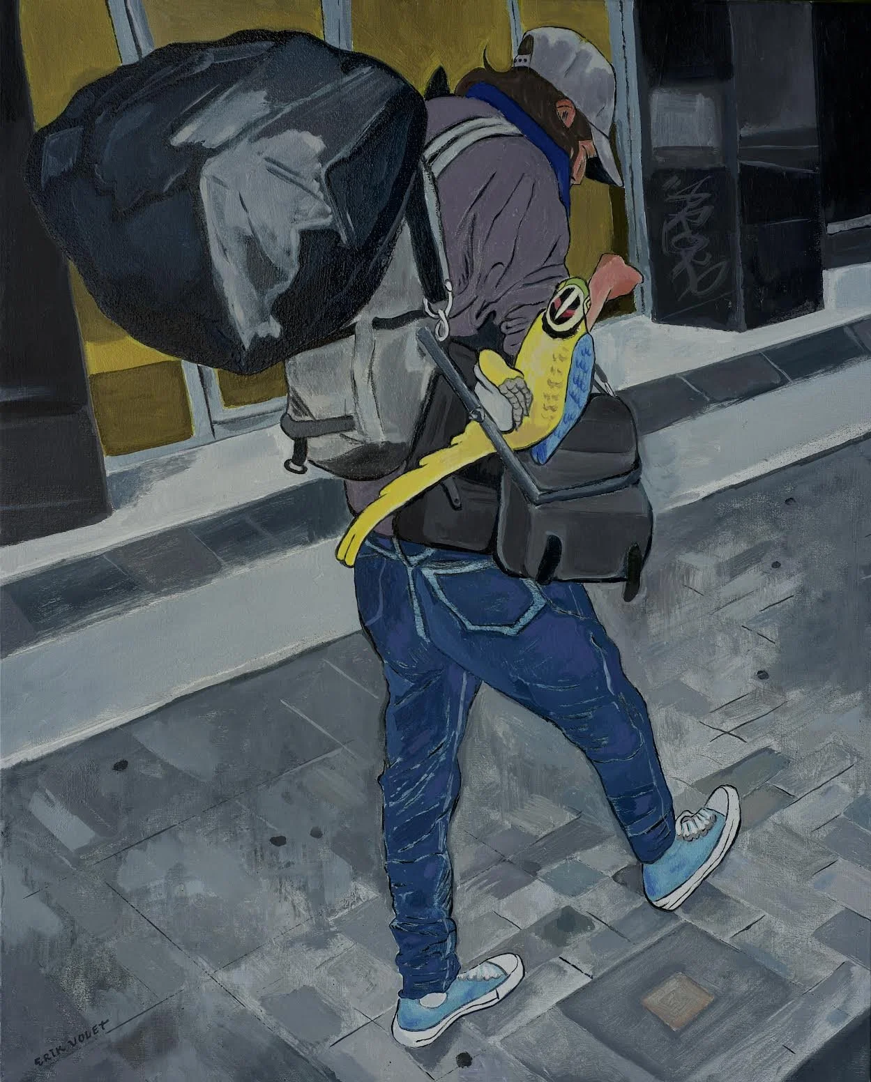 Untitled (Traveller),
oil on canvas 
2025