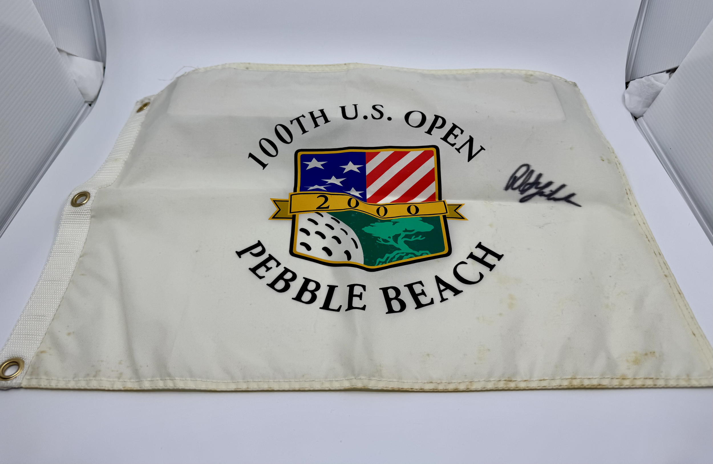 100th US Open Pebble Beach Flag Signed