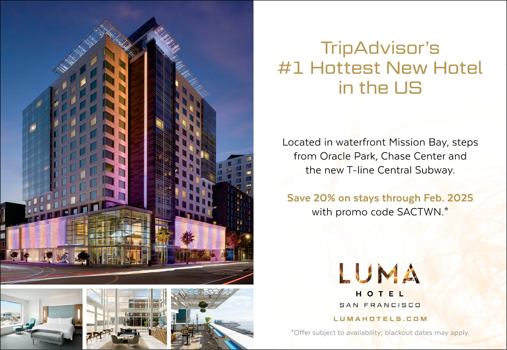 LUMA Hotel San Francisco print ad