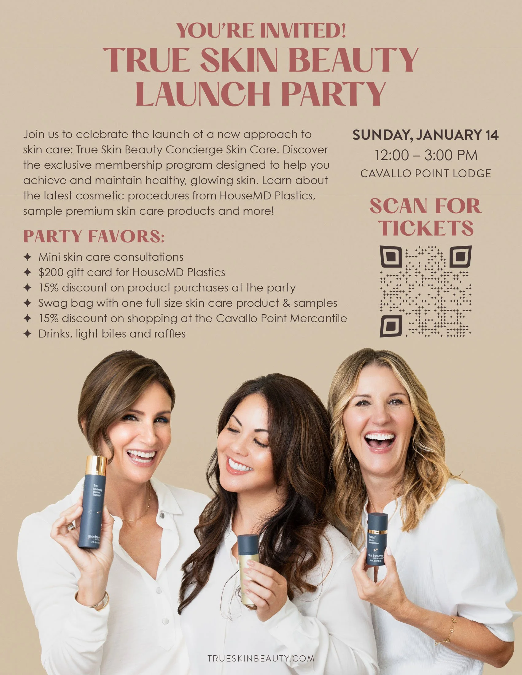 True Skin Beauty flyer