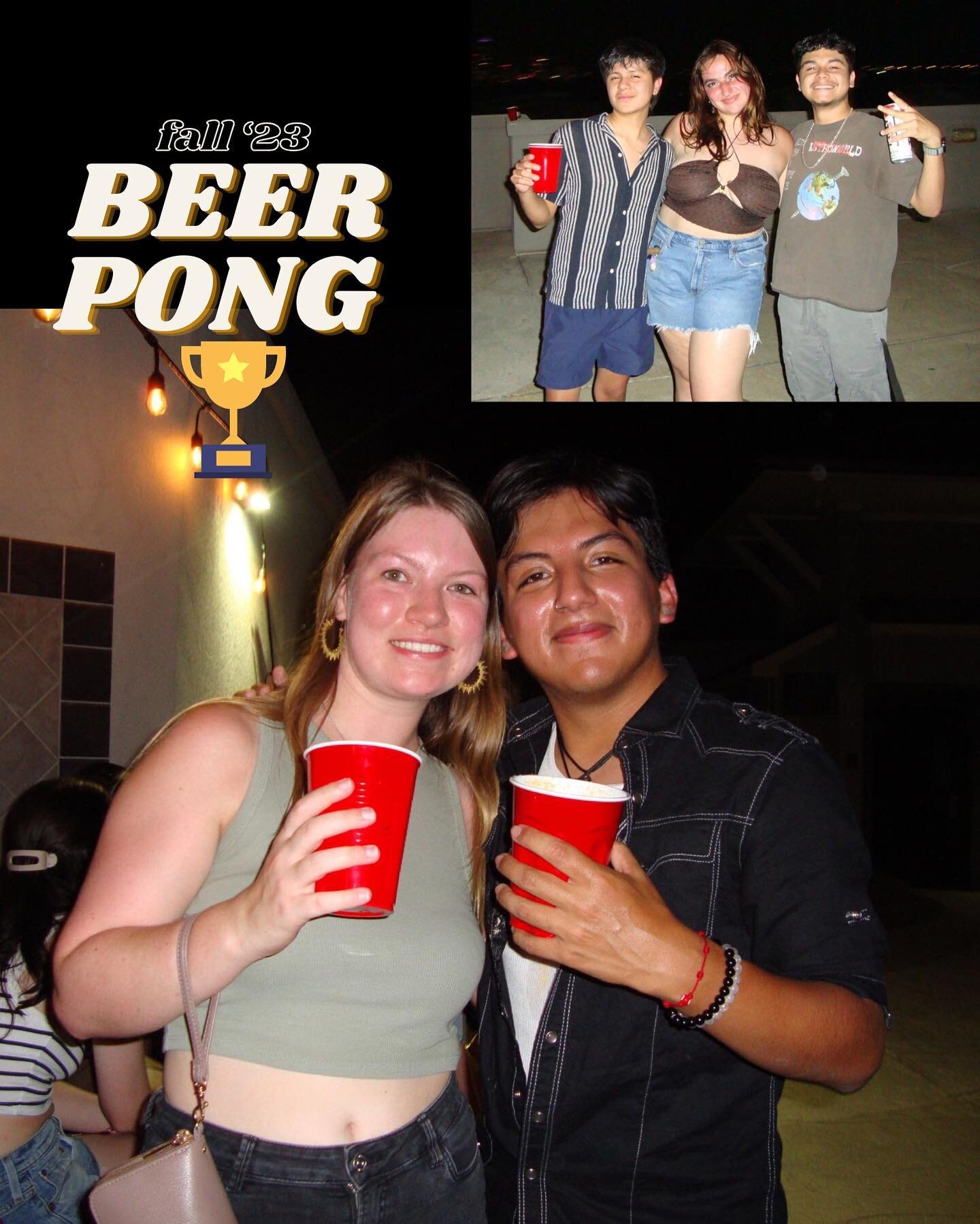 Beer pong was a blast! Special thanks to everyone for coming out and congrats to our winners🏆

REMINDERS:

Our last info session is Monday September 11th!
Applications are due Sunday September 17th!