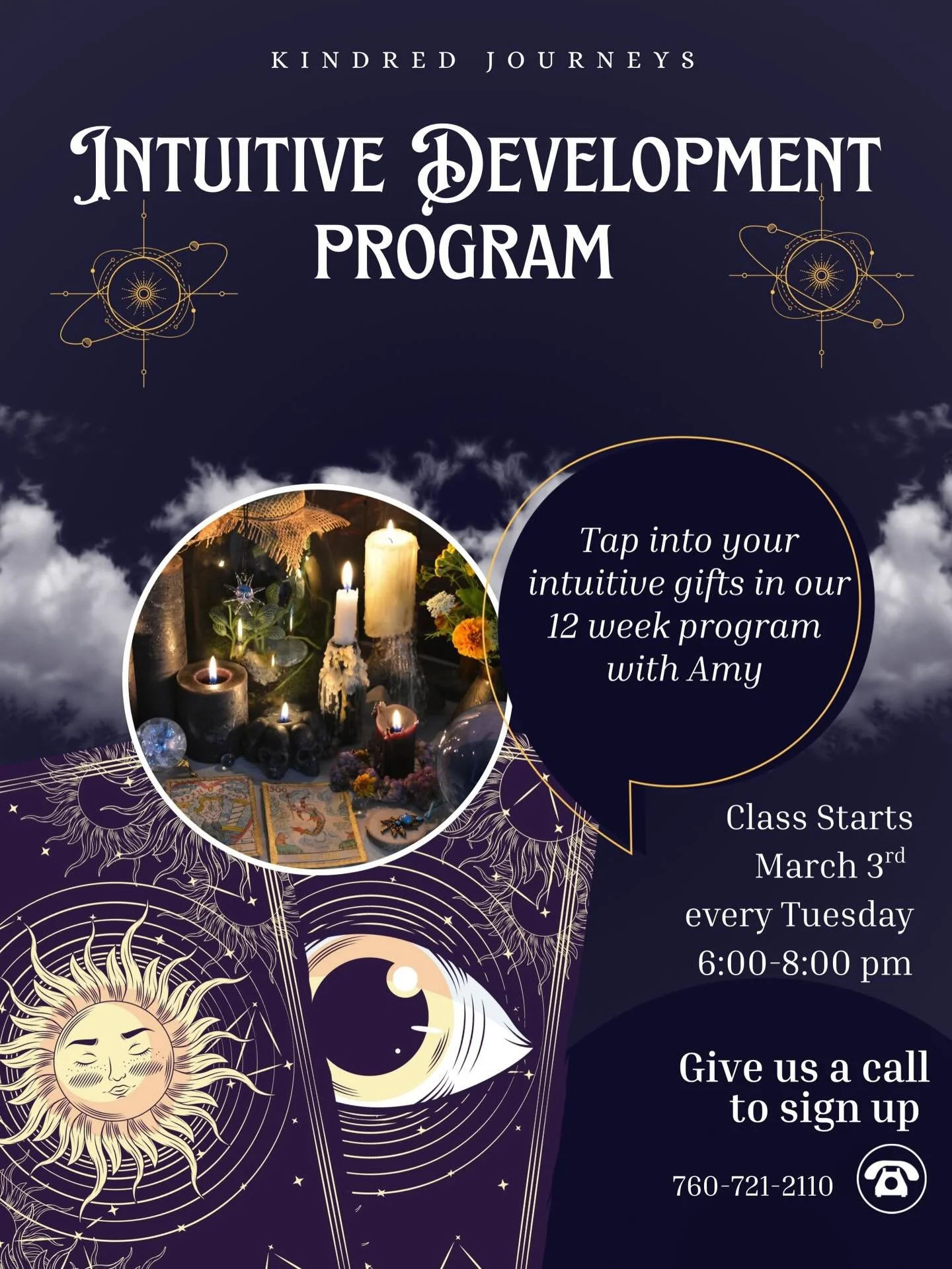 It&rsquo;s back!! Our 12-week Intuitive Development Program is for anyone looking to level up their intuition and spiritual practice! ✨🔮Each week, we explore a different divination tool and practice giving guidance to help expand your intuitive abil