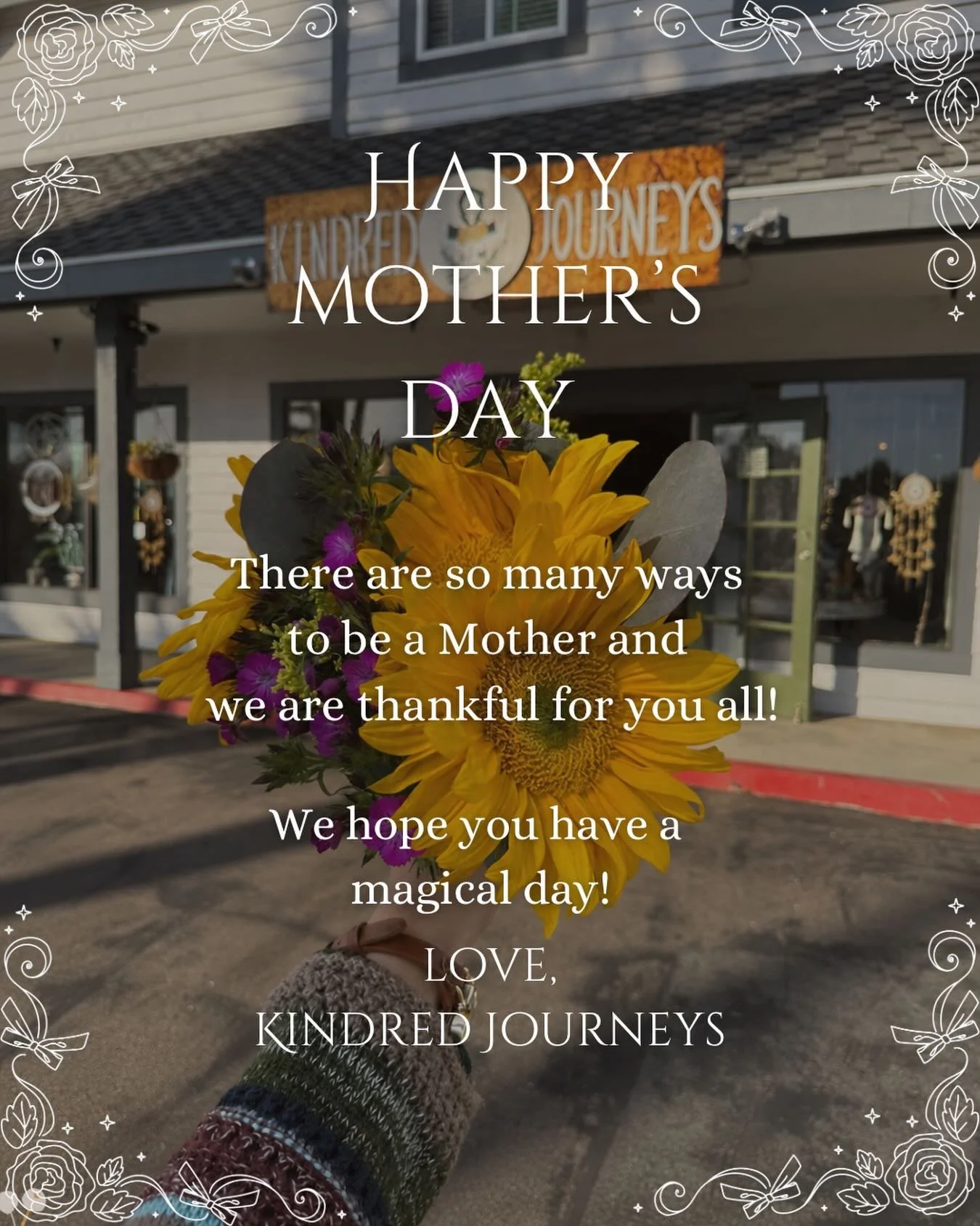 Where would we be without our magical mamas that come in all forms!💐✨Kindred Family we hope you have a beautiful day!!