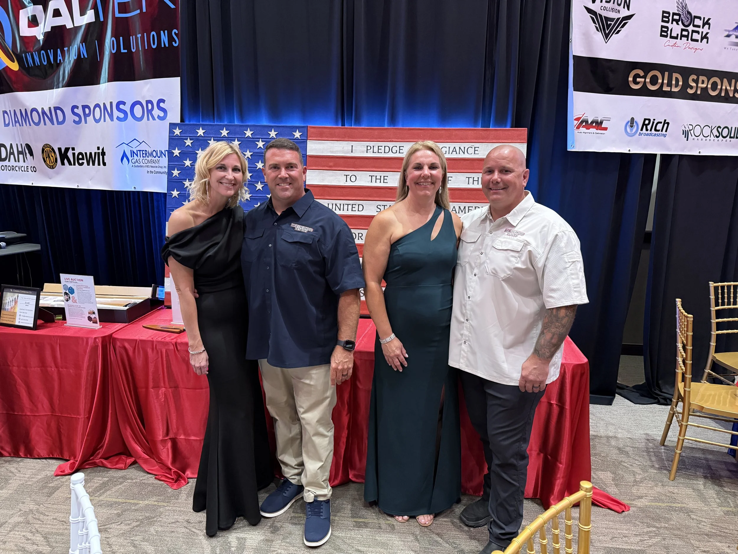 Scott, Mallory, Rob and Christi at the Heroes Defense 11th Annual 9/11 Tribute Gala